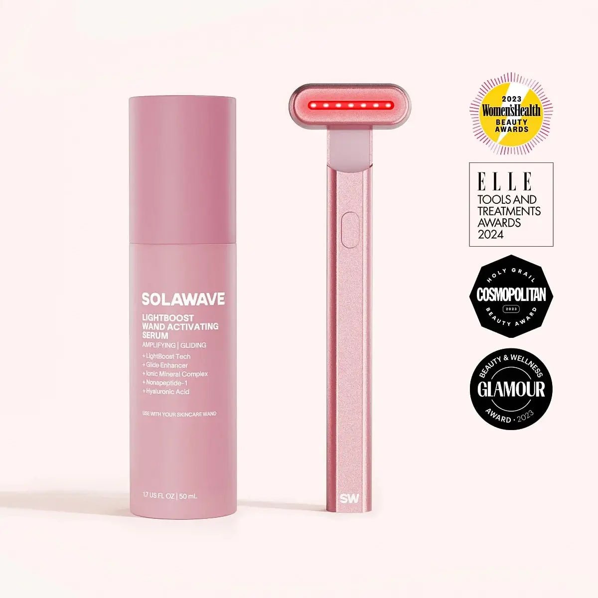 4 - in - 1 Red Light Therapy Wand & Activating Serum Kit Solawave