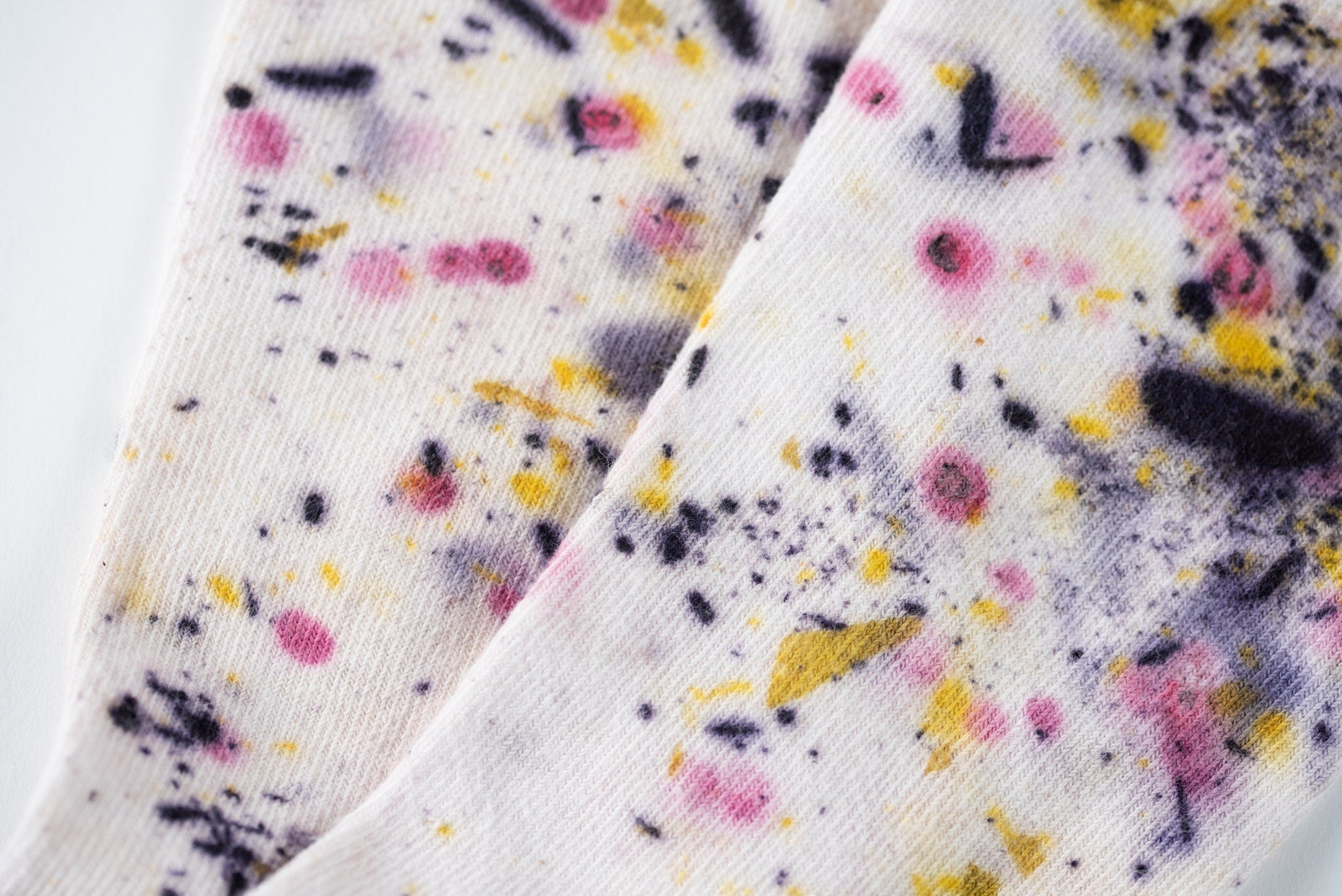 Abstract Bundle Dyed Cotton Crew Sock dyekween