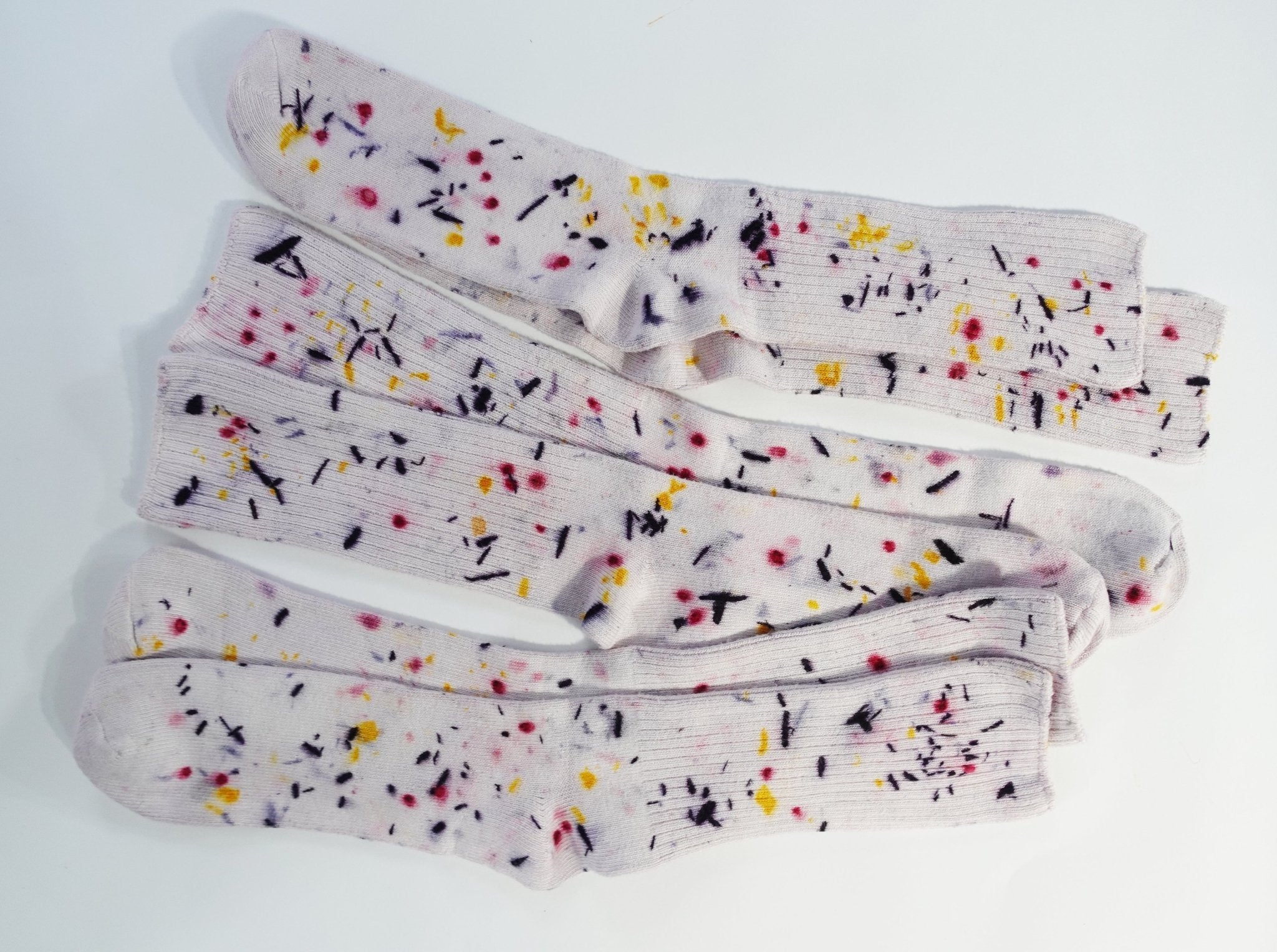 Abstract Bundled Dyed Bamboo Sock dyekween