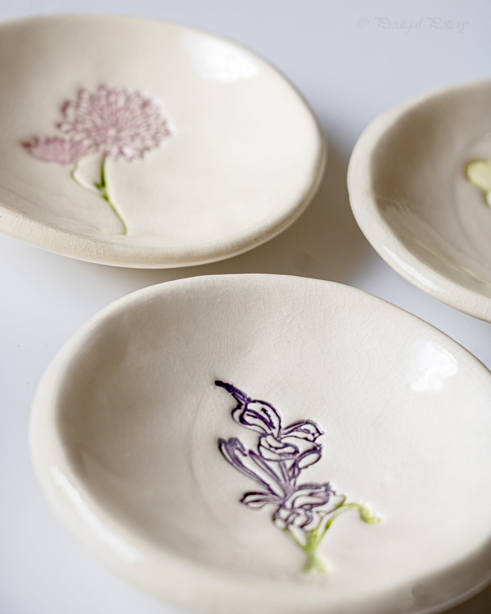 Birth Flower Ring Dish prodigalpottery