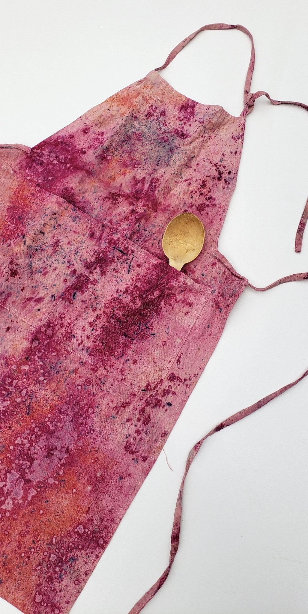 Botanically Dyed Linen Apron dyekween