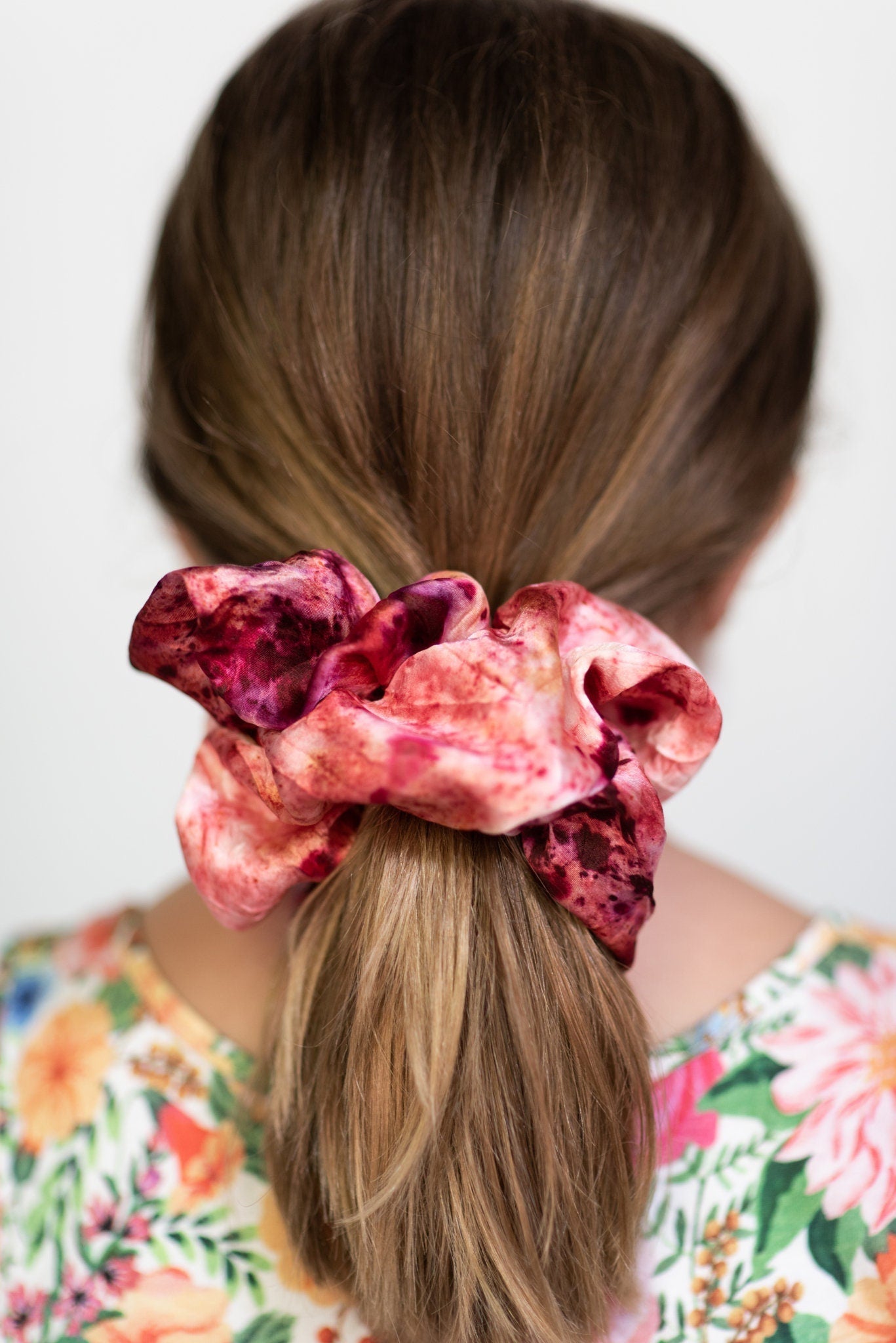 Botanically Dyed Silk Hair Scrunchie dyekween