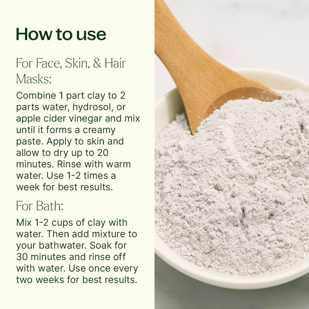 Calcium Bentonite Clay 16 oz Plant Therapy