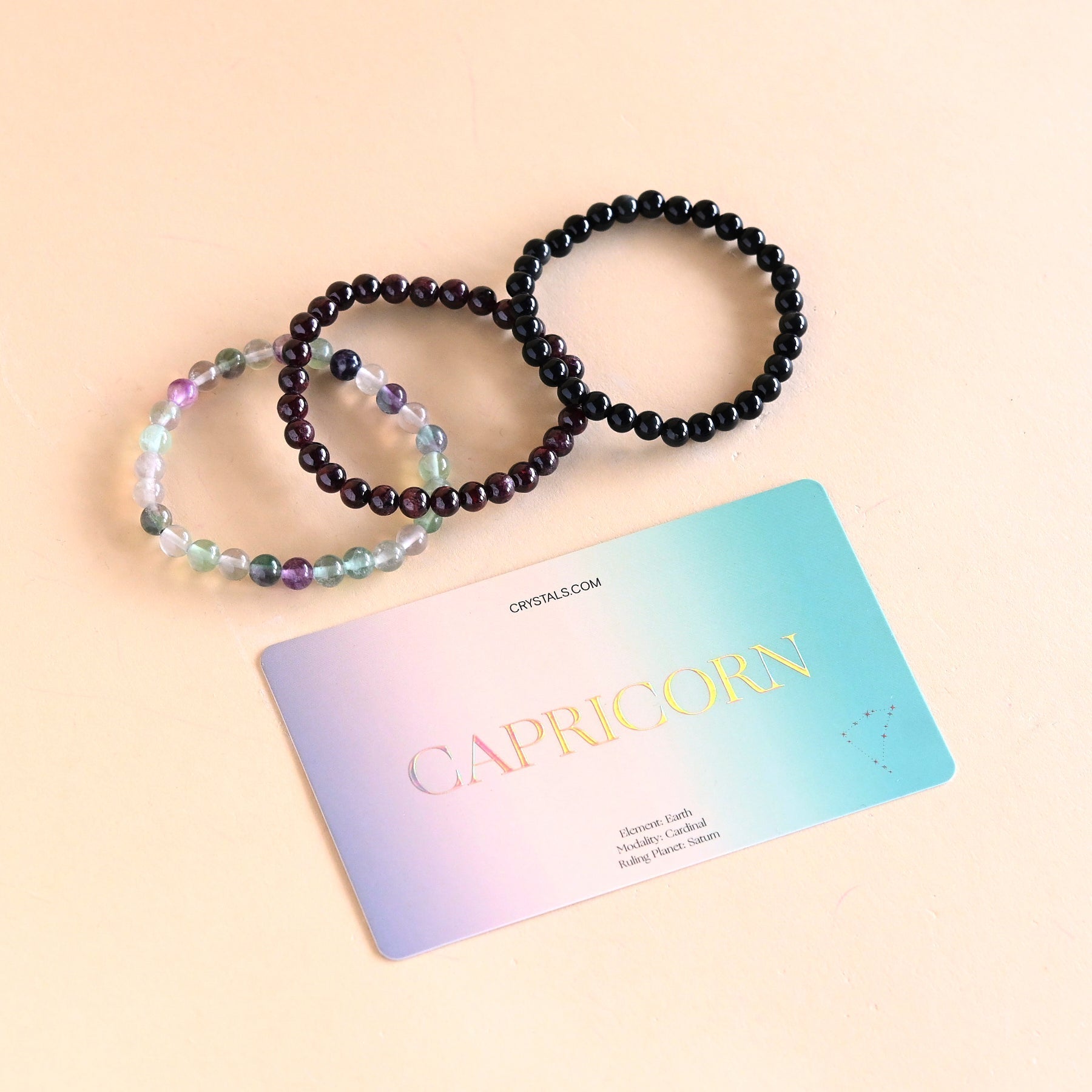 Capricorn Bracelet Trio CRYSTALS.COM