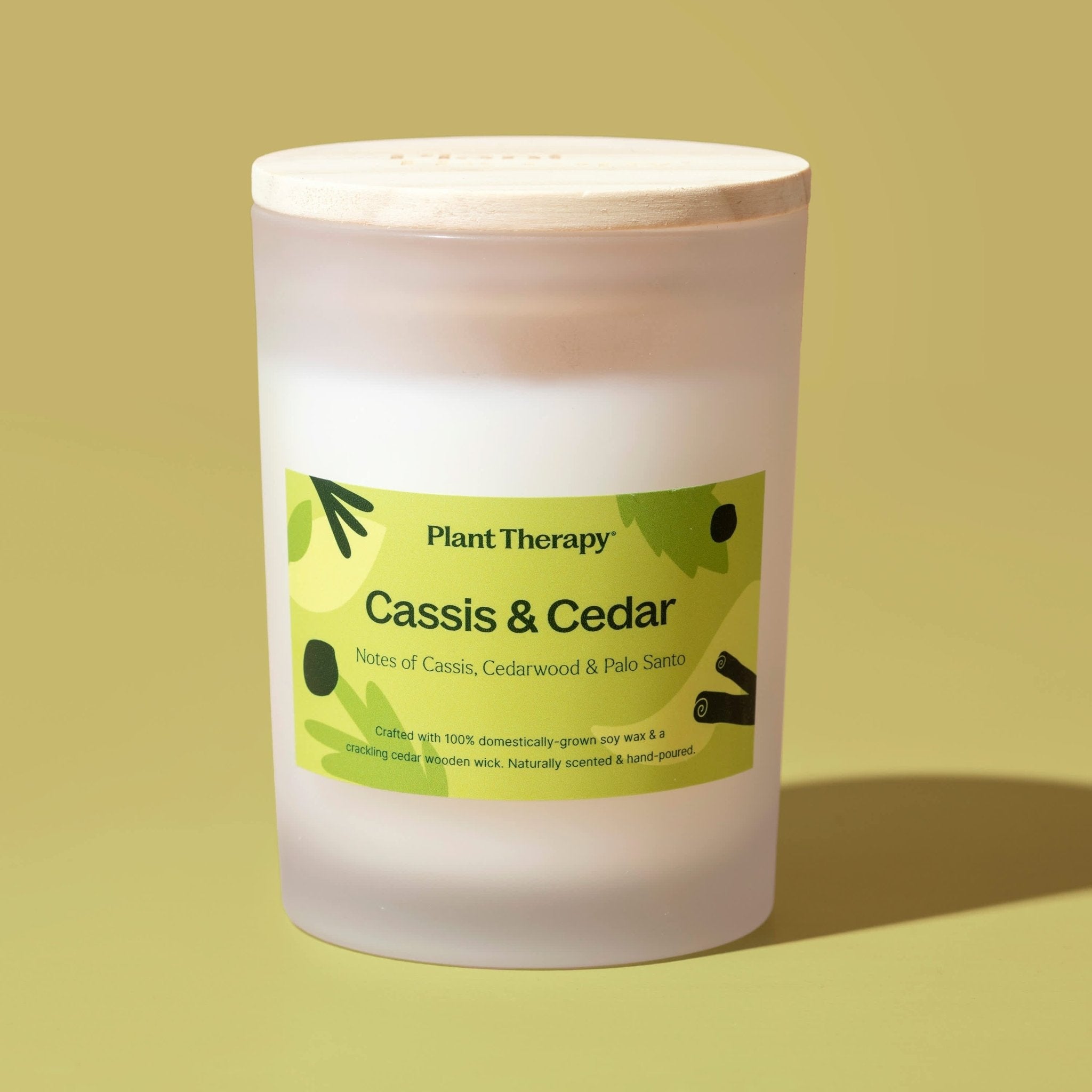 Cassis & Cedar Naturally Scented Candle Plant Therapy