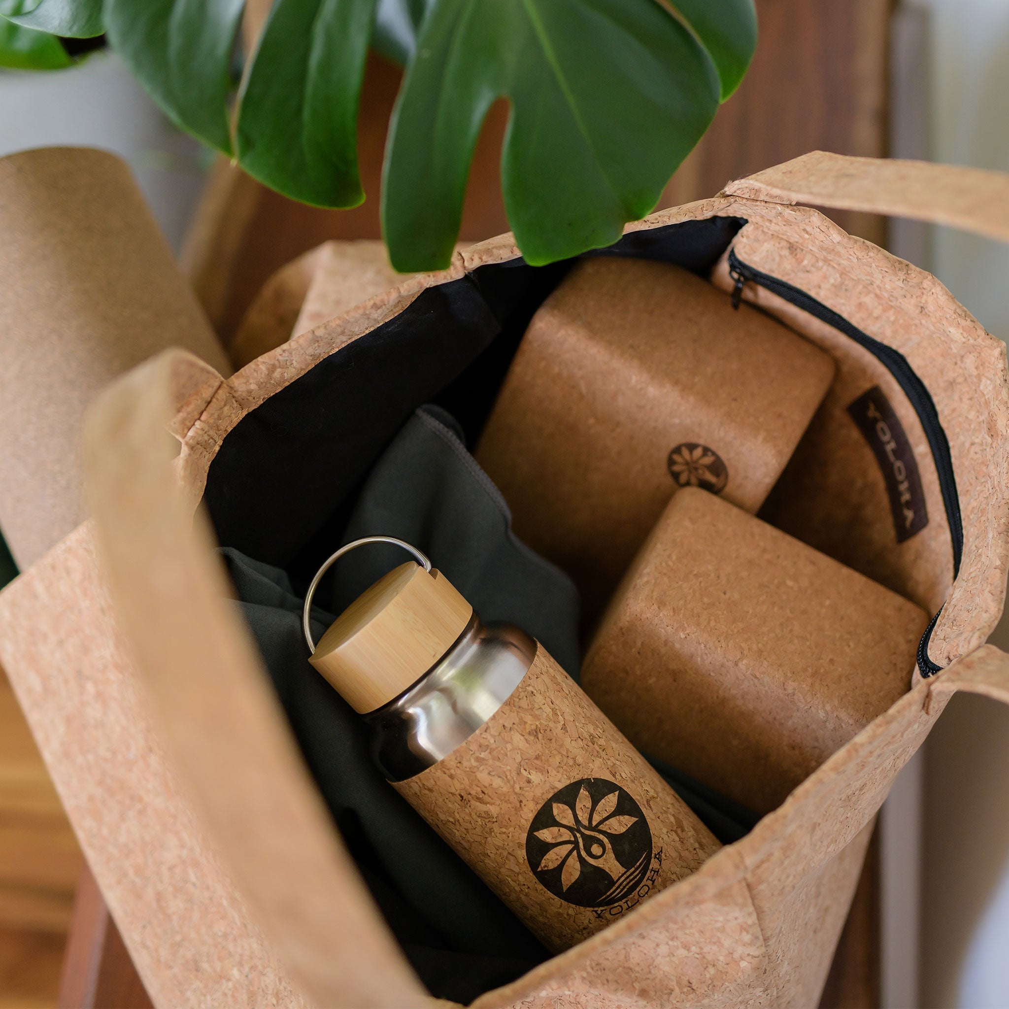 Cork Tote Bag Yoloha Yoga