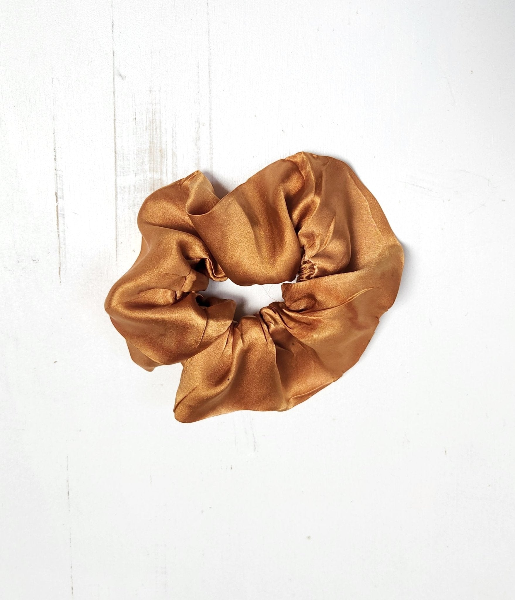 EARTH TONES Solid Botanically Dyed Silk Hair Scrunchie dyekween