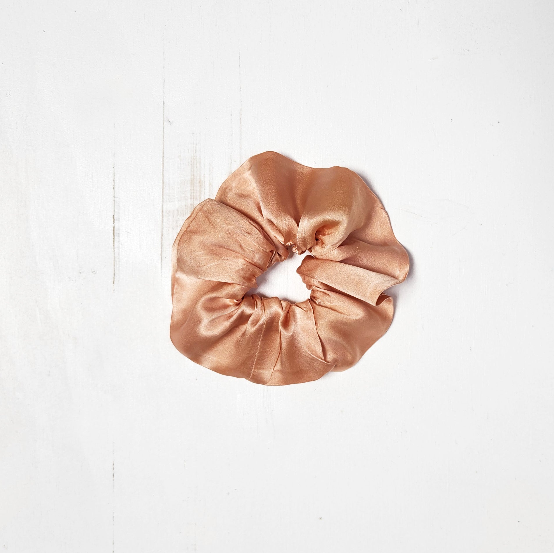 EARTH TONES Solid Botanically Dyed Silk Hair Scrunchie dyekween