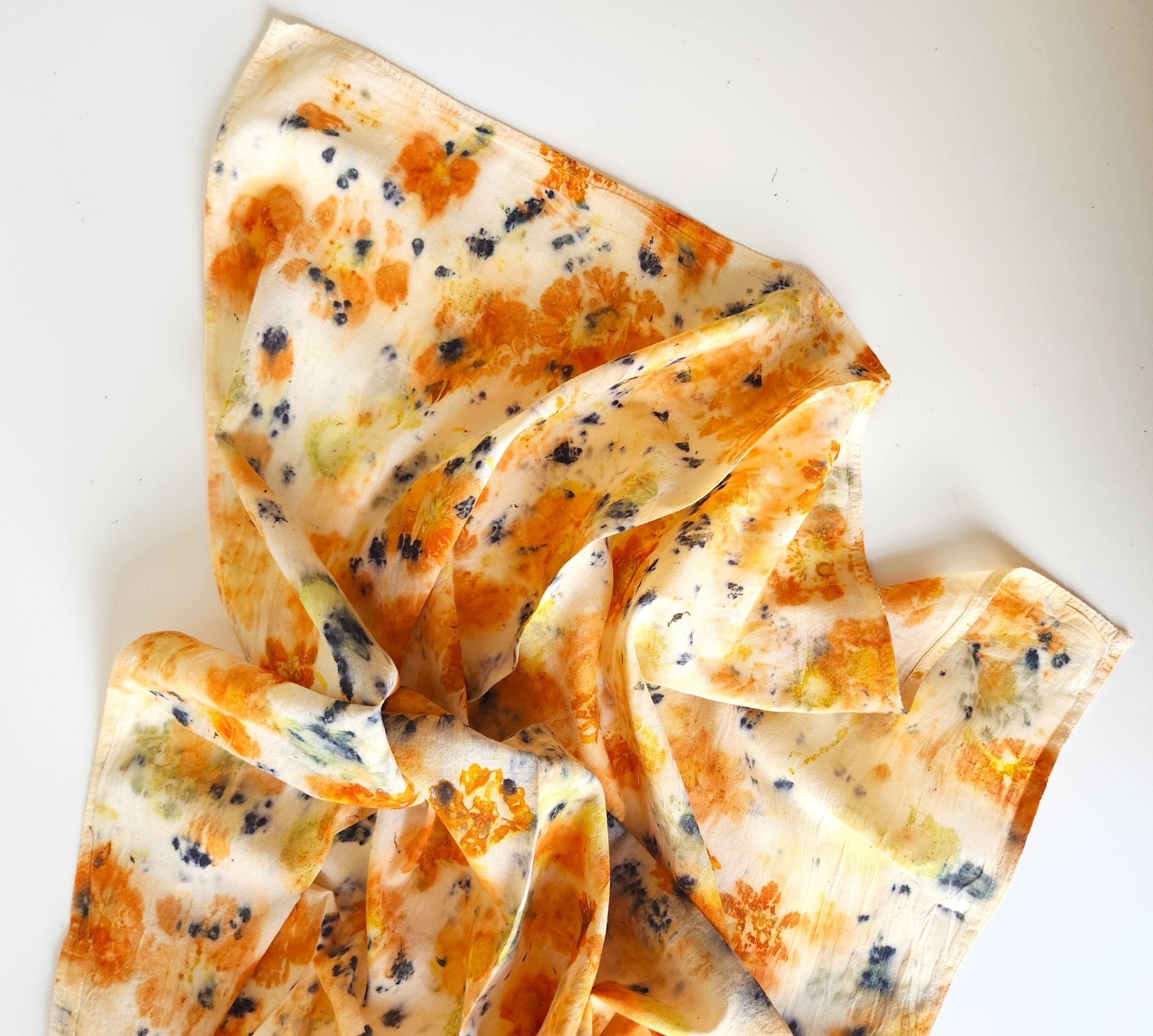 Floral Printed Organic Cotton Bandana dyekween