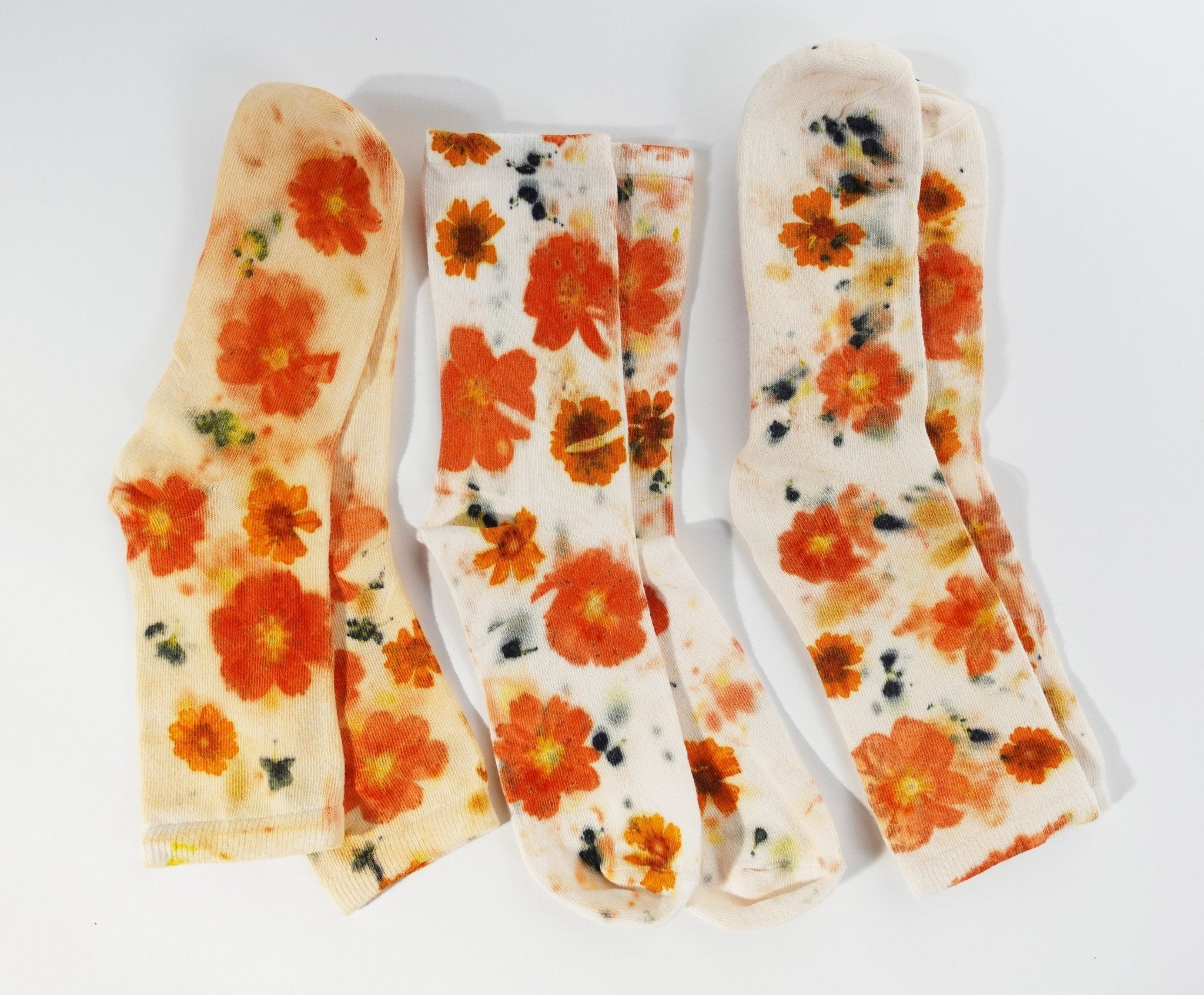 Flower Power Cotton Crew Sock dyekween