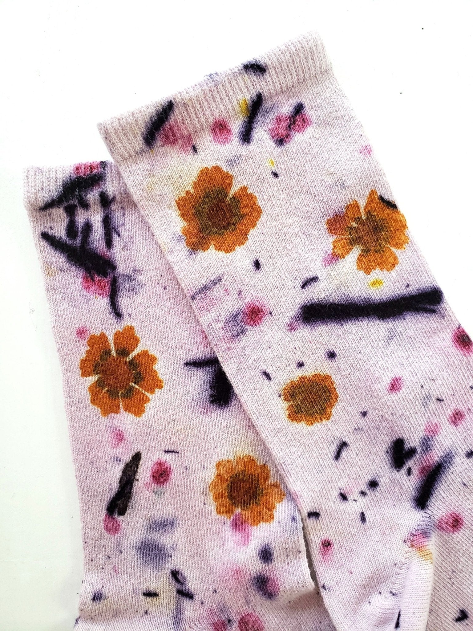 Flower Power Cotton Crew Sock dyekween