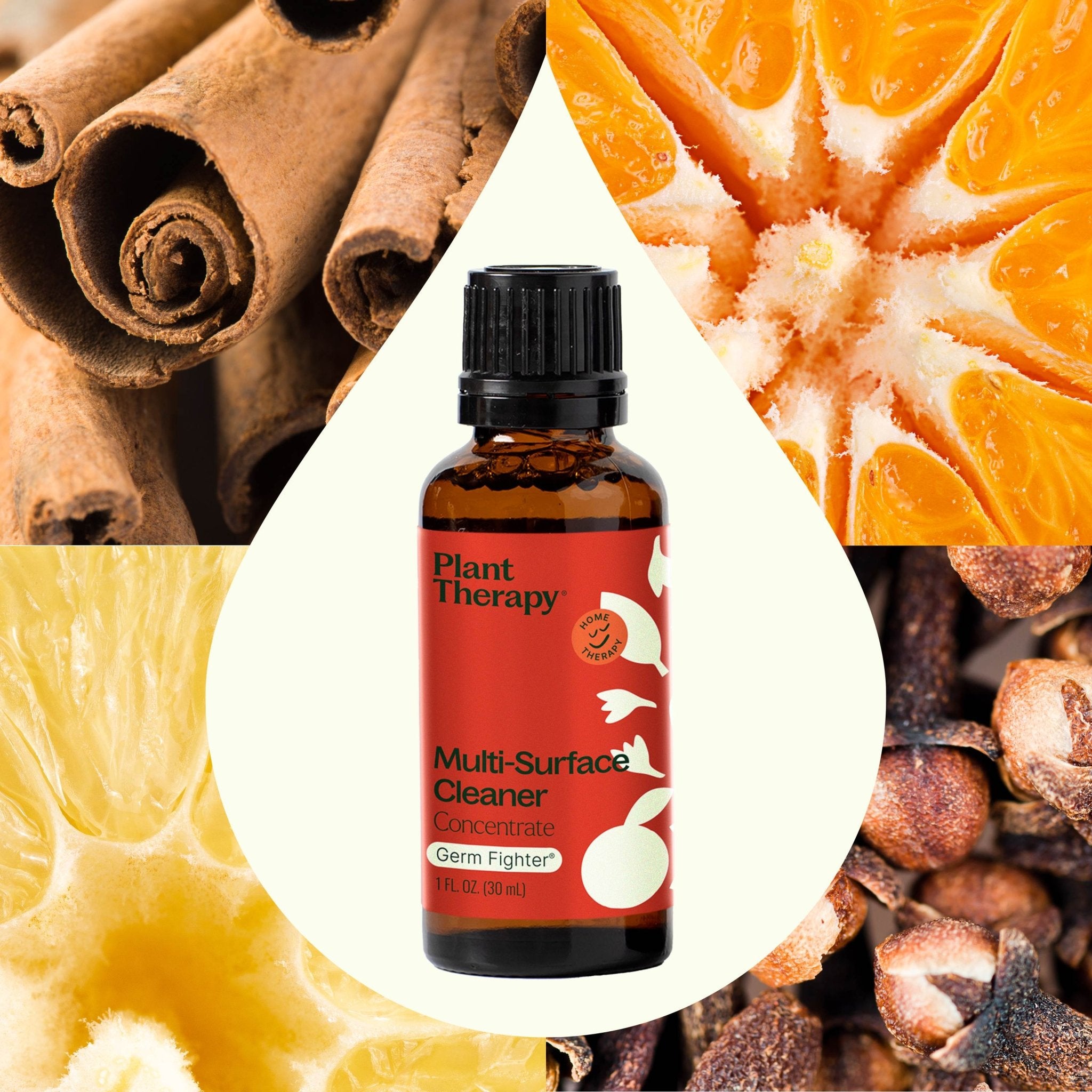 Germ Fighter Multi - Surface Cleaner Concentrate 30 mL 2 pack Plant Therapy