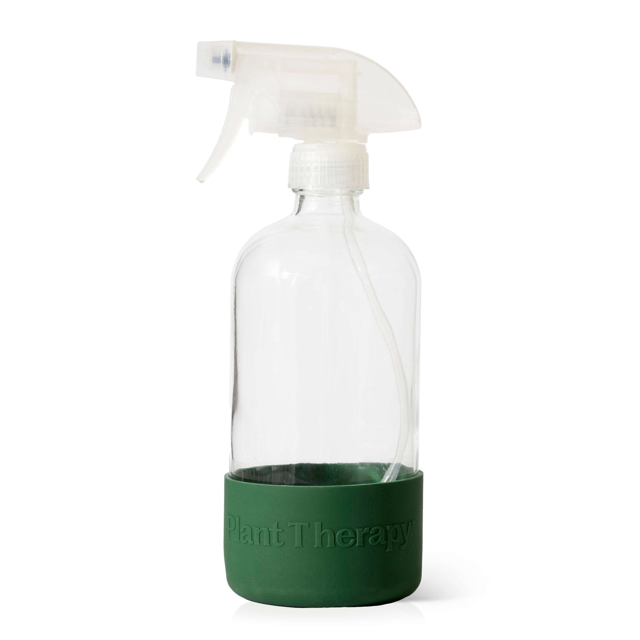 Glass Spray Bottle with Forest Green Sleeve Plant Therapy