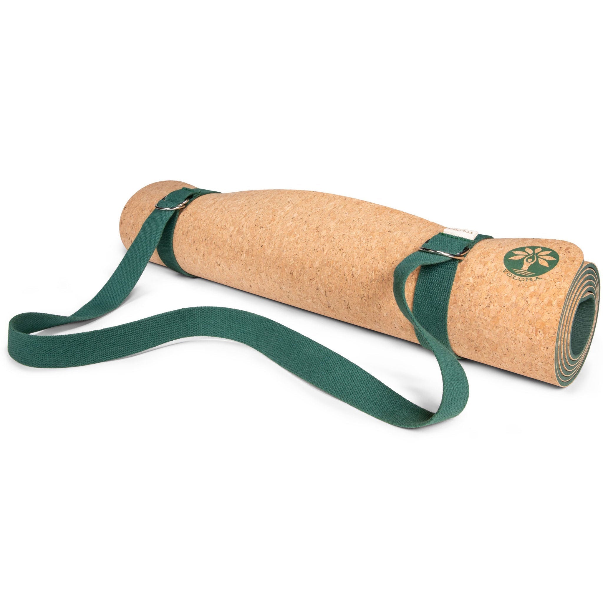 Green Sling and Mat Strap Yoloha Yoga