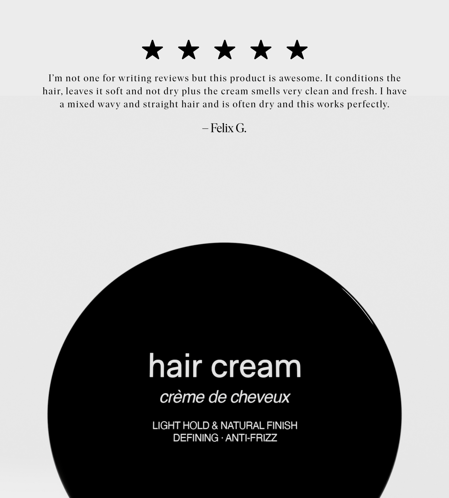 hair cream JACK HENRY