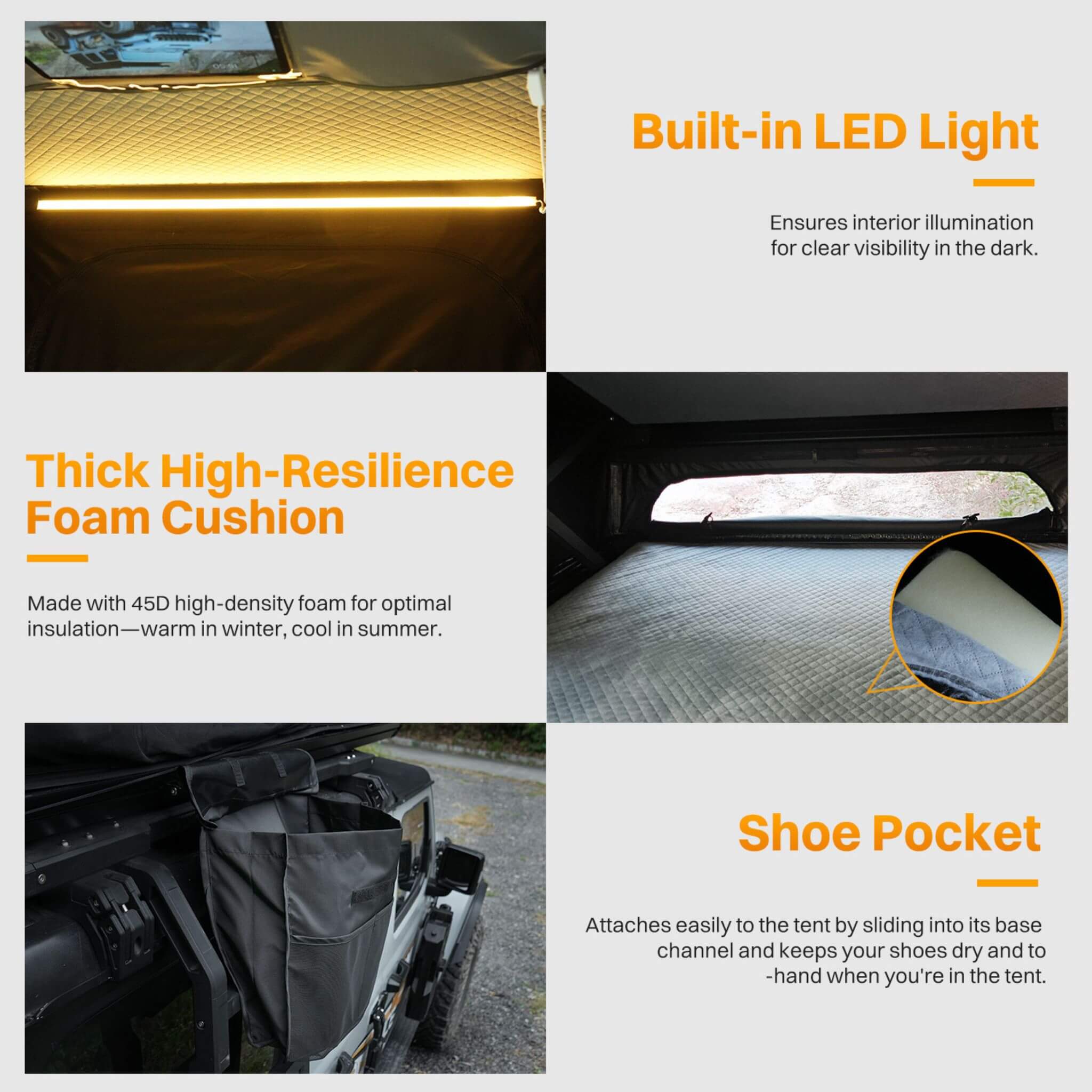 Heavy Duty 2 - 3 Person Hardshell Rooftop Tent With Ladder (SAK93120) SAKSBY WHOLESALE