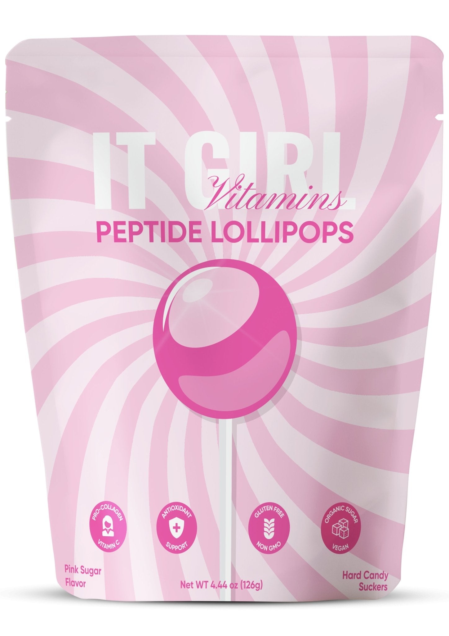 It Girl Beauty Lollipops - Collagen Peptides & Vitamin C Healthy Candy for Skin, Hair, Nails It Girl Vitamins