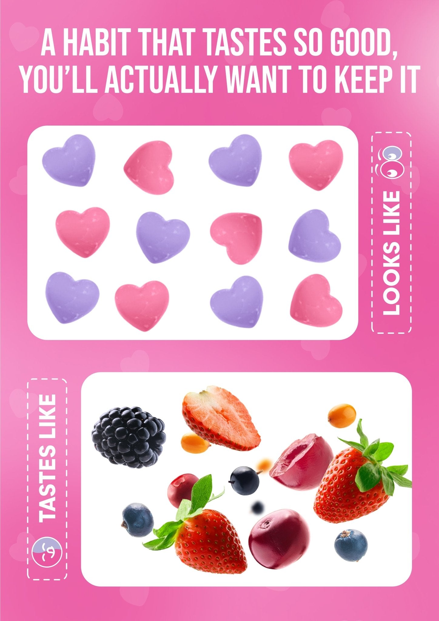 It Girl Snack - Superfoods Greens Gummies in Pink Starburst Flavor It Girl Vitamins