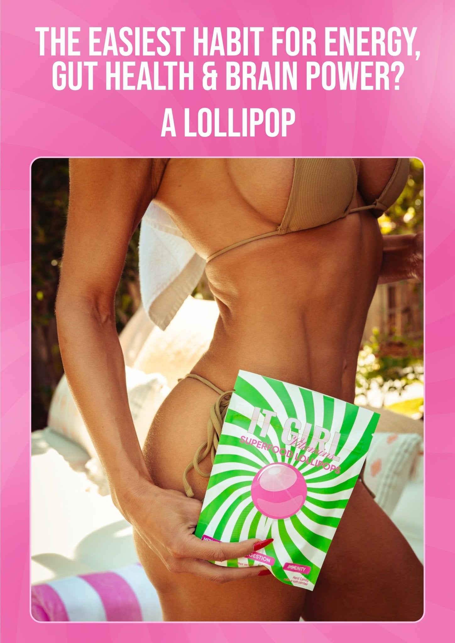 It Girl Superfood Greens Lollipops - Vegan Candy with Supergreens, Vitamins & Antioxidants It Girl Vitamins