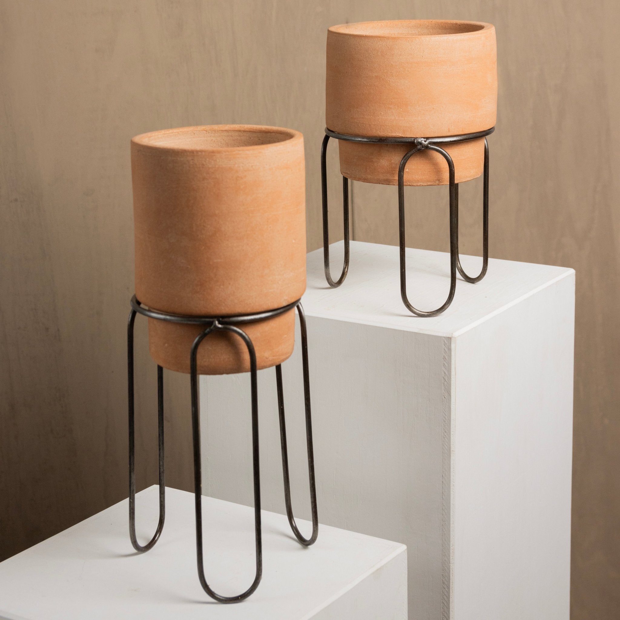 Jaro Tall Terracotta Planter by MESO MESO