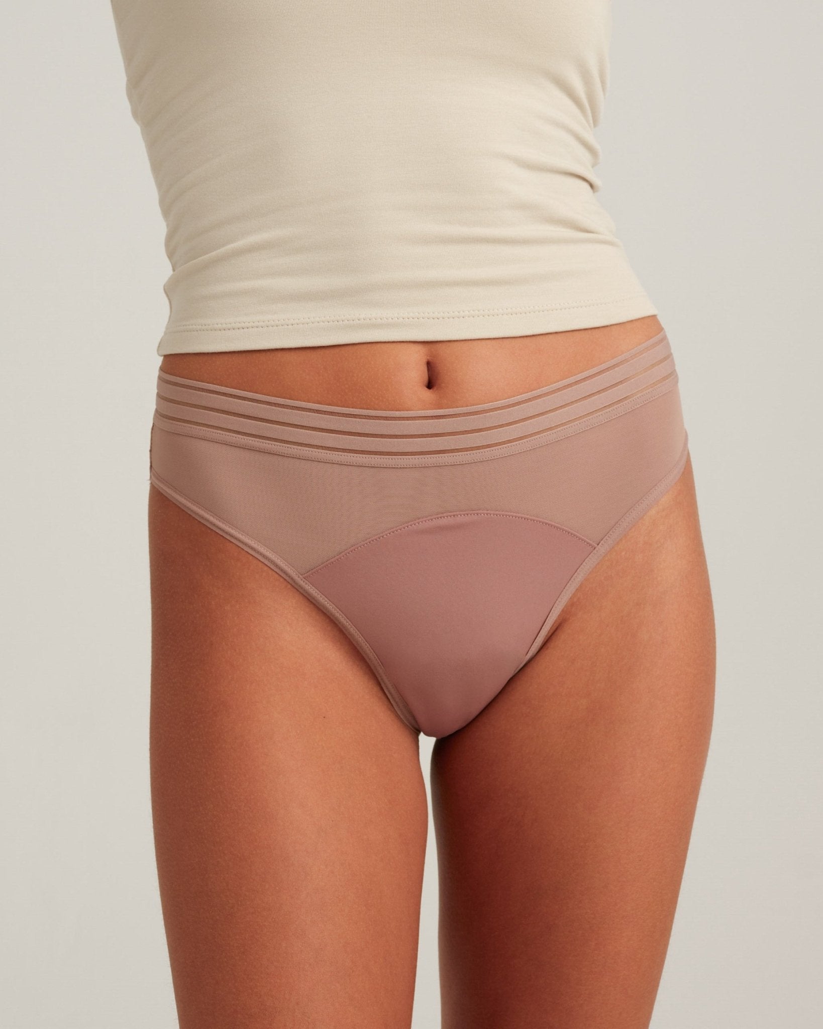 Leakproof Mesh Thong Saalt