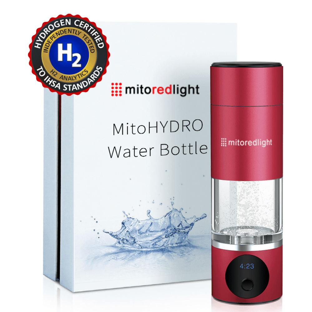MitoHYDRO™ Ultra Premium Hydrogen Water Bottle Mito Red Light