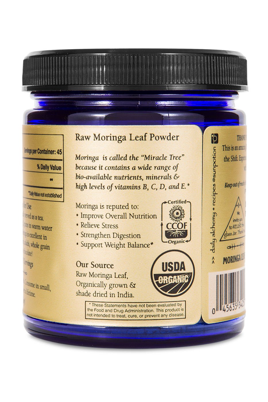 Moringa Leaf Powder (Organic) Sun Potion