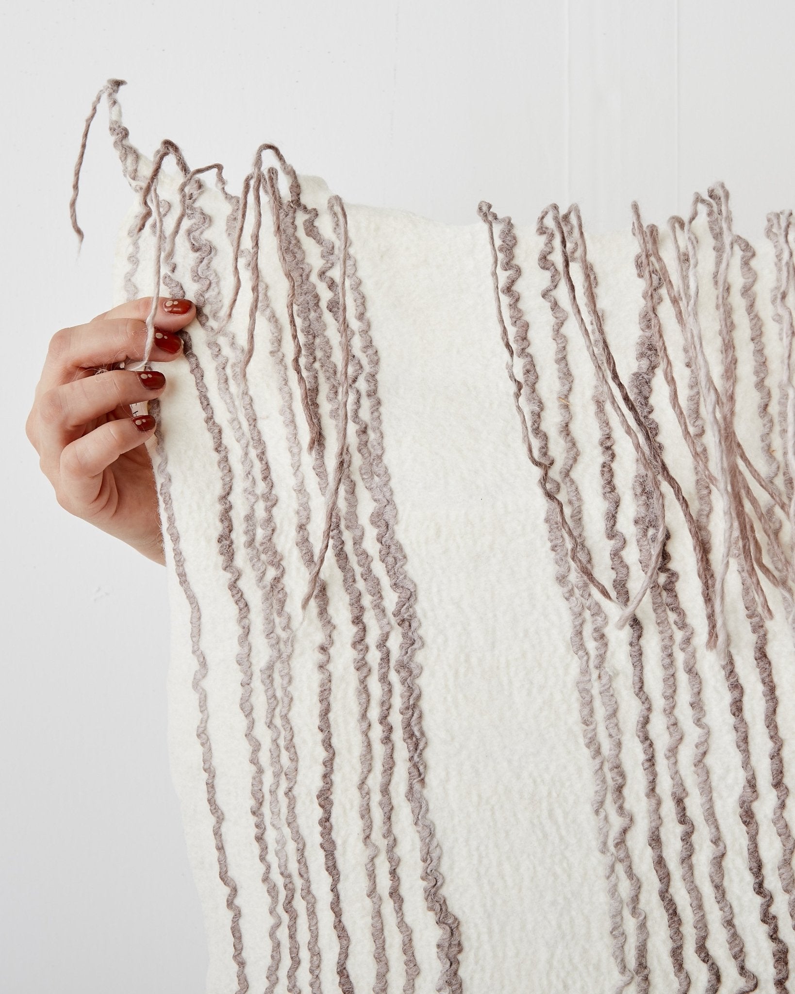 Musullah Fine Line Merino Wool and Silk Throw Kanju Interiors