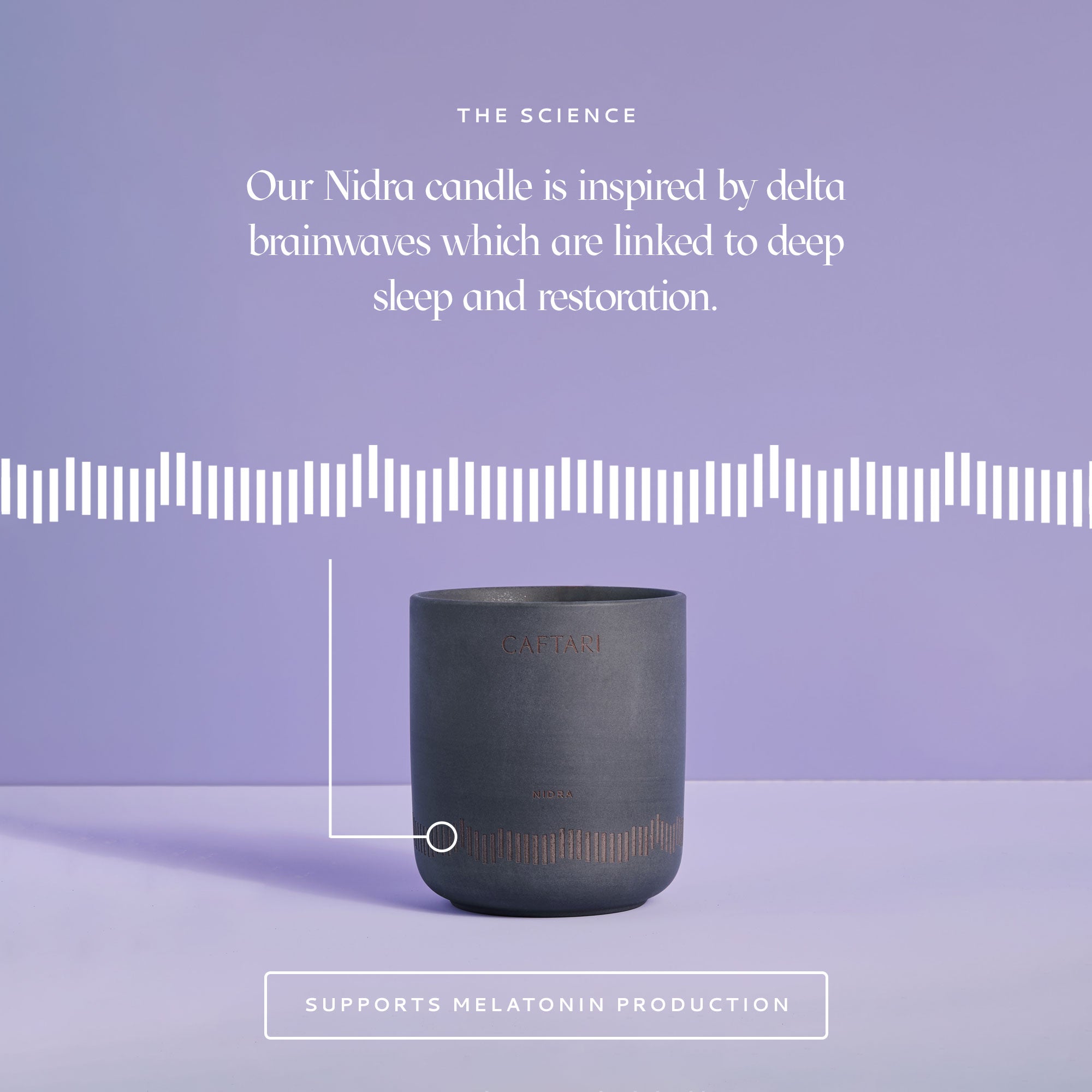 Nidra - Neuroscientist Verified Sleep Candle Caftari