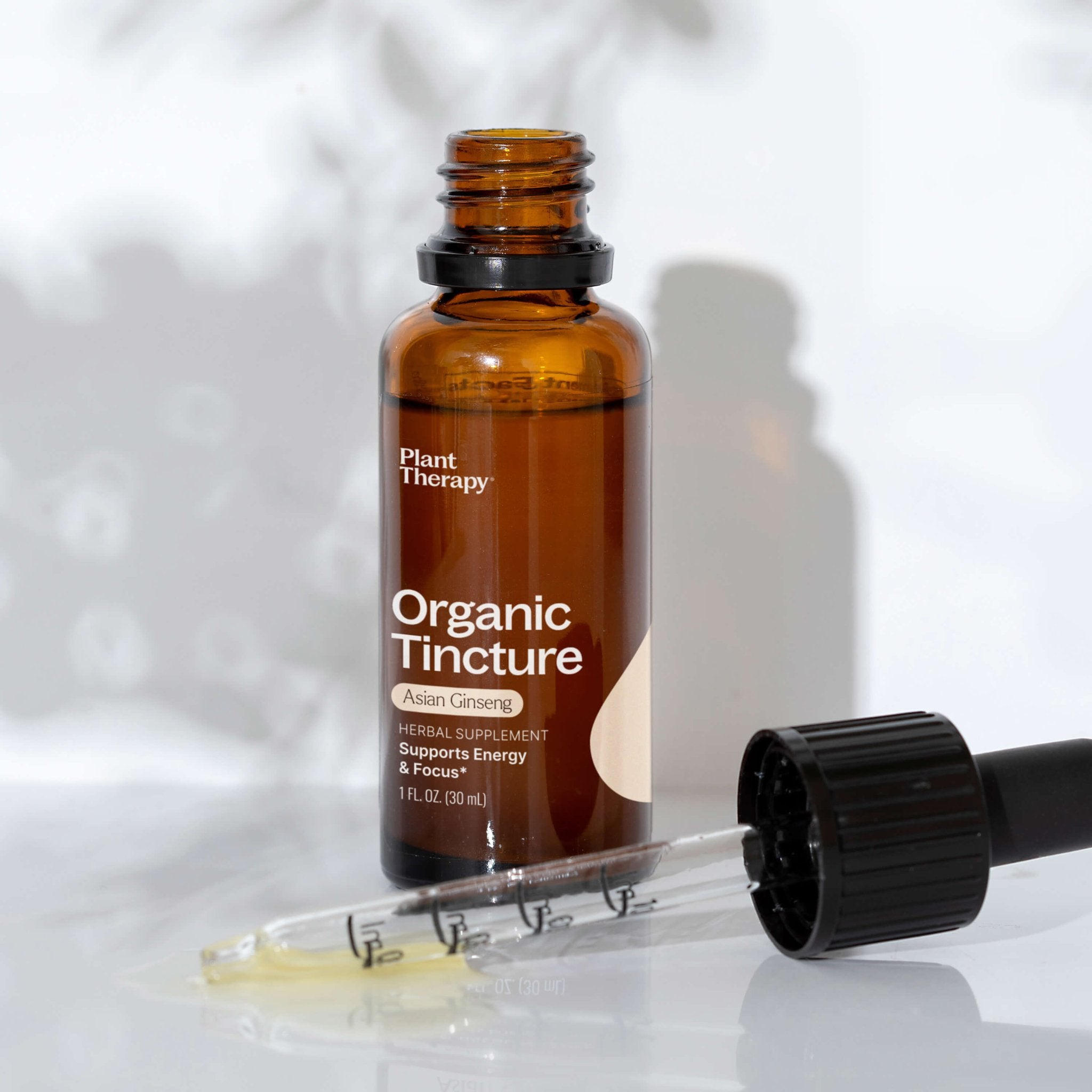 Organic Asian Ginseng Herbal Tincture Plant Therapy