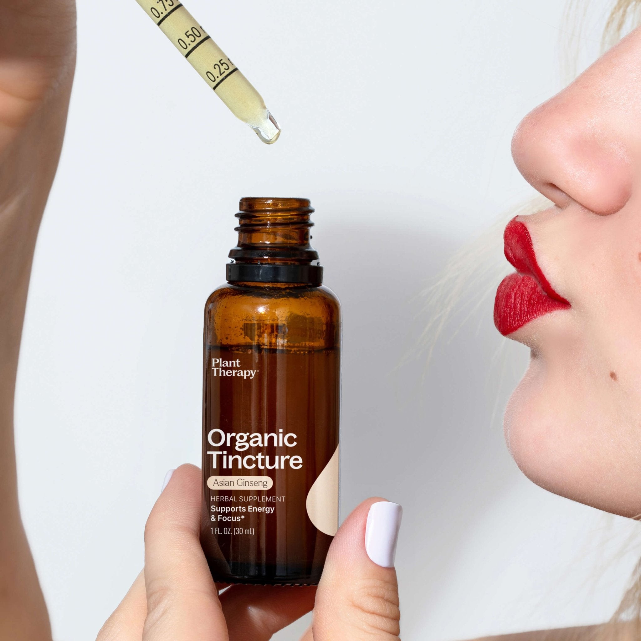 Organic Asian Ginseng Herbal Tincture Plant Therapy