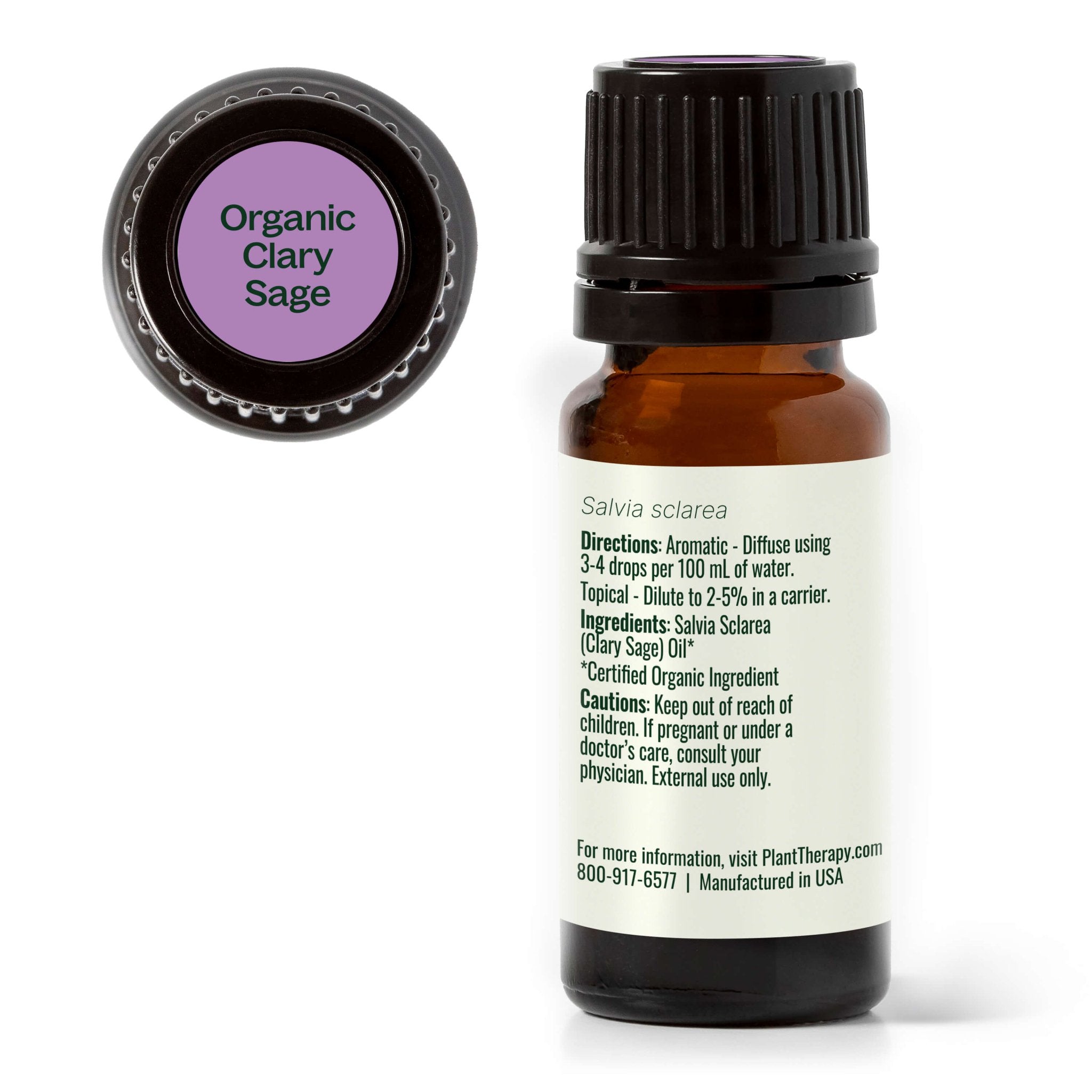 Organic Clary Sage Essential Oil Plant Therapy