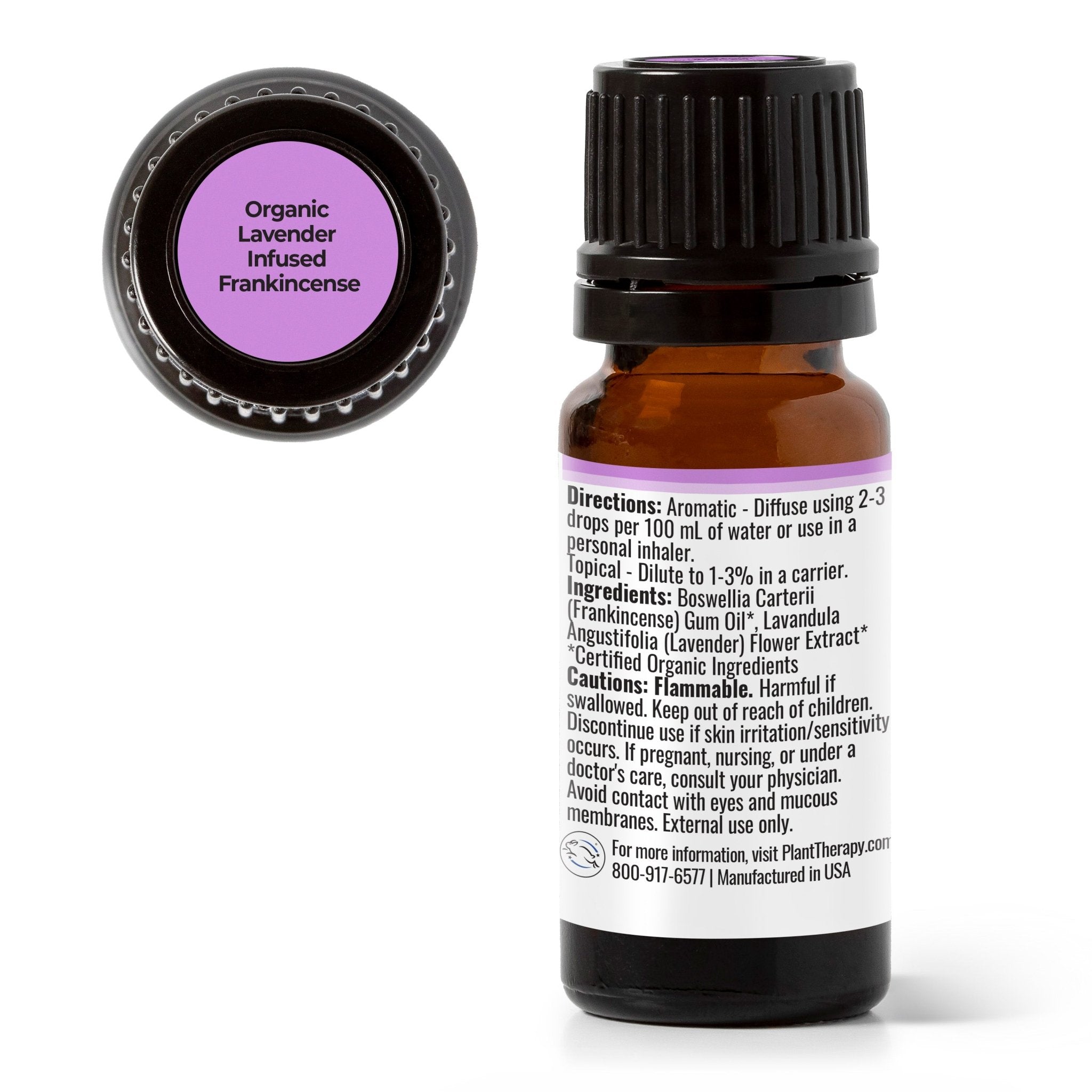 Organic Lavender Infused Frankincense Essential Oil Infusion Plant Therapy
