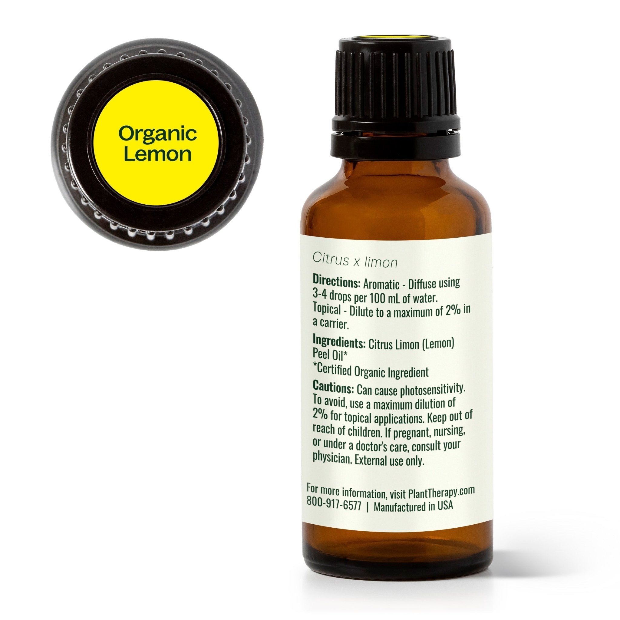 Organic Lemon Essential Oil Plant Therapy