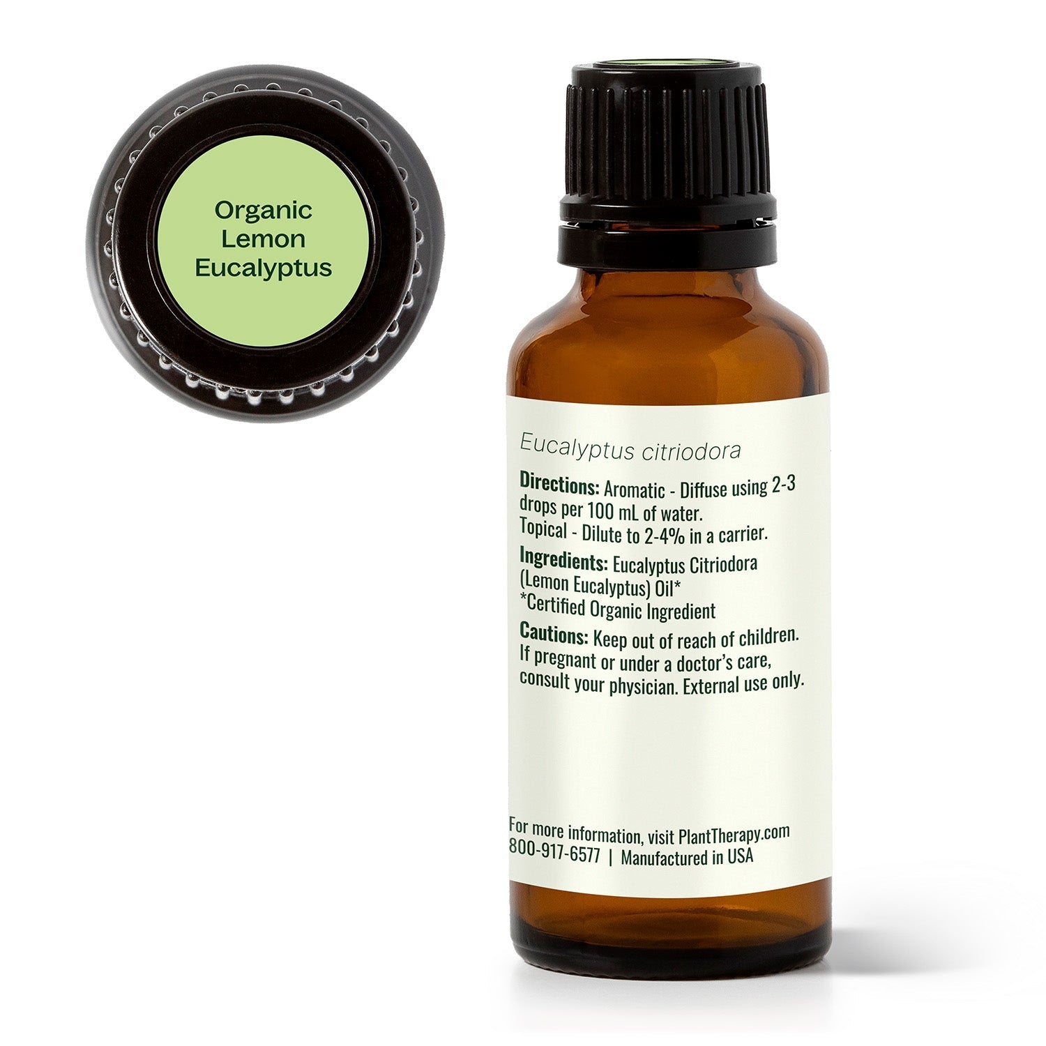 Organic Lemon Eucalyptus Essential Oil Plant Therapy