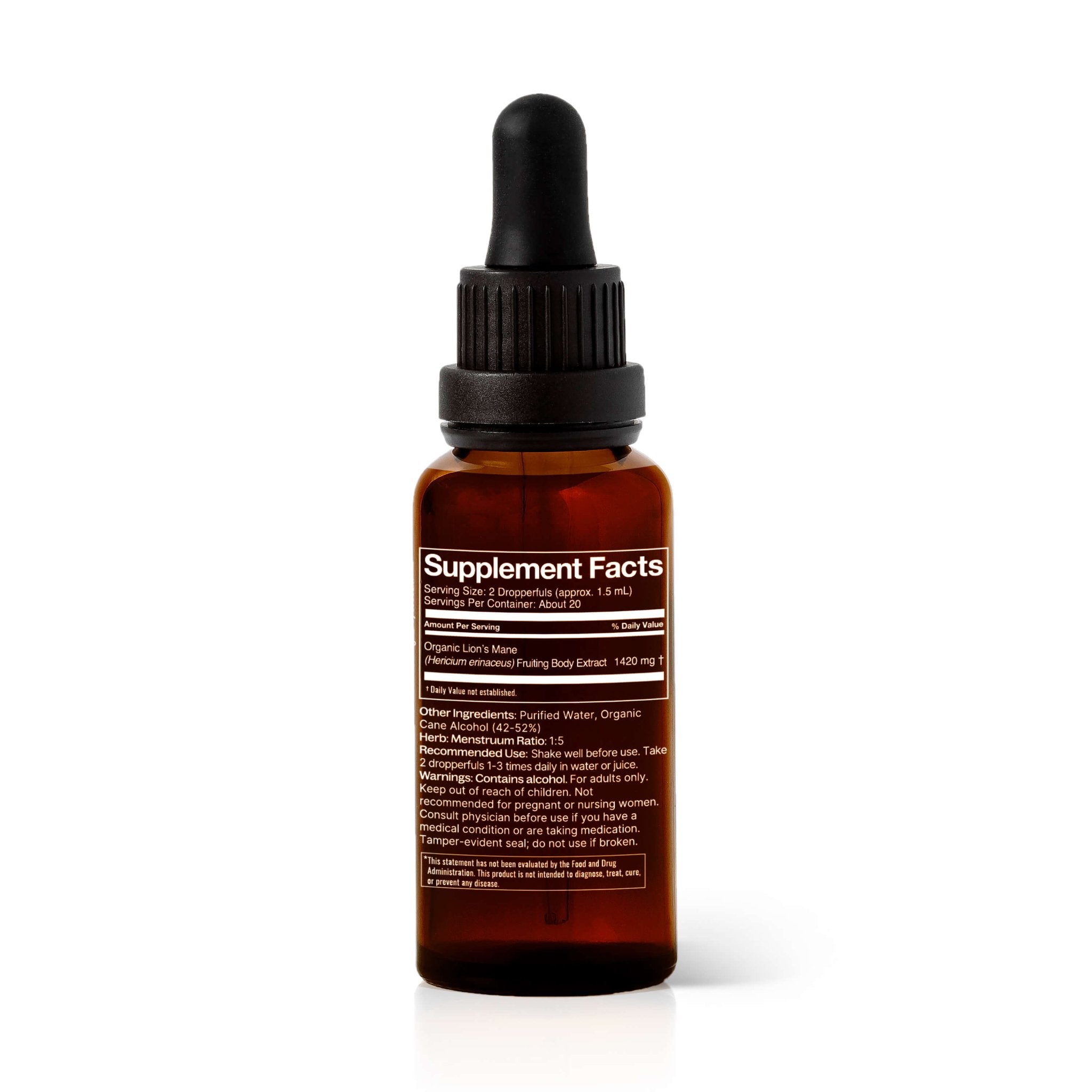 Organic Lion's Mane Tincture Plant Therapy