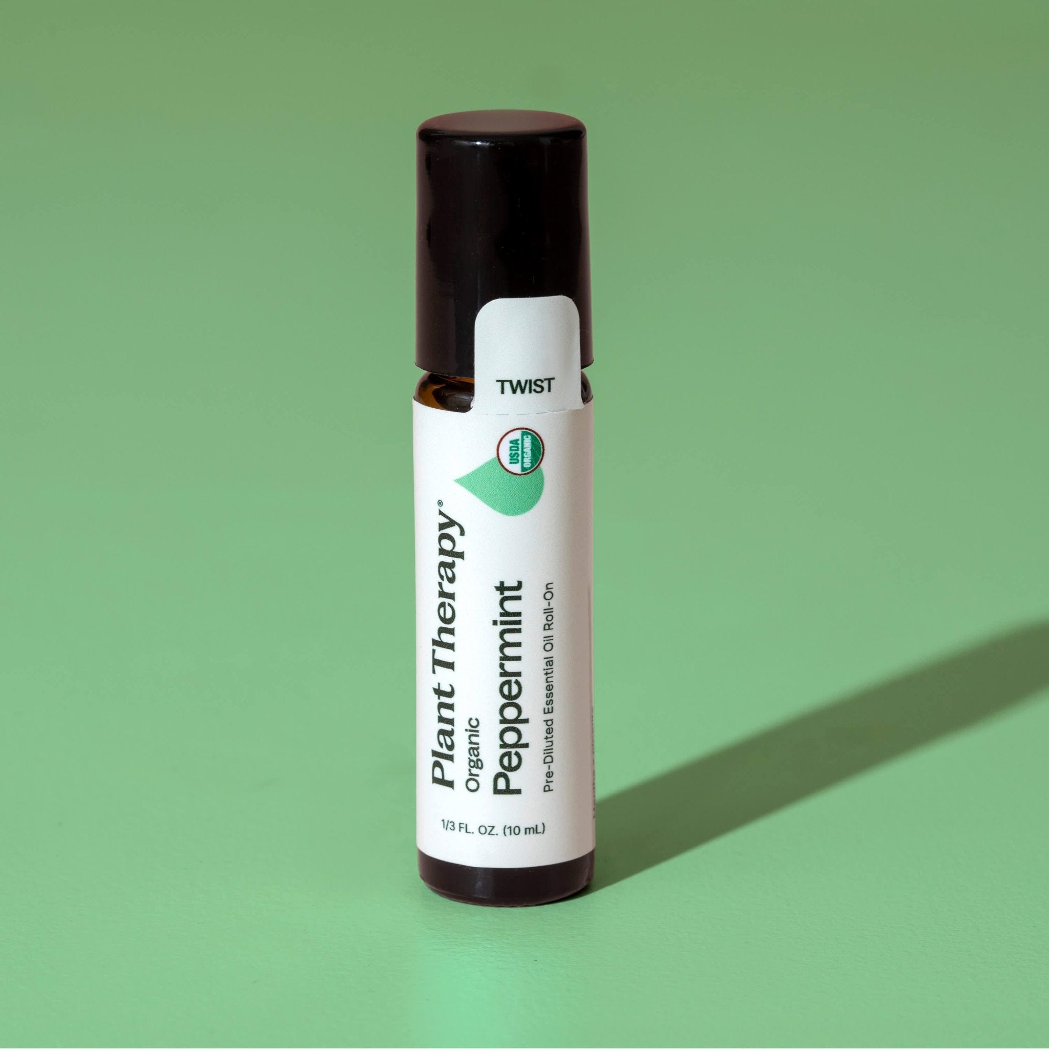 Organic Peppermint Essential Oil Pre - Diluted Roll - On Plant Therapy