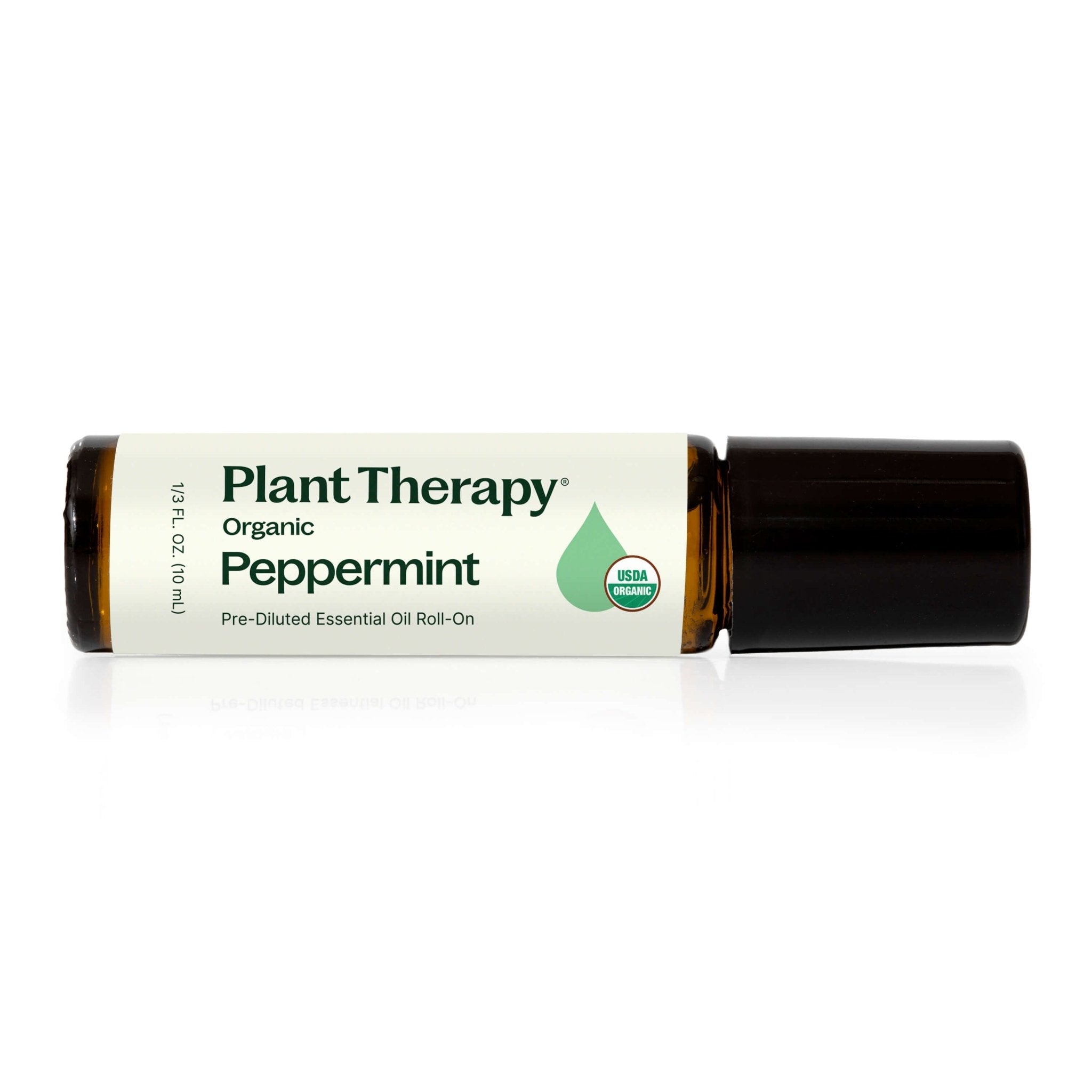 Organic Peppermint Essential Oil Pre - Diluted Roll - On Plant Therapy