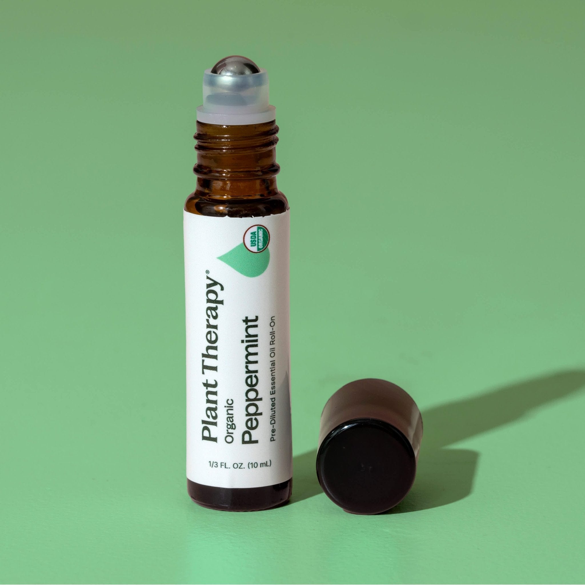 Organic Peppermint Essential Oil Pre - Diluted Roll - On Plant Therapy