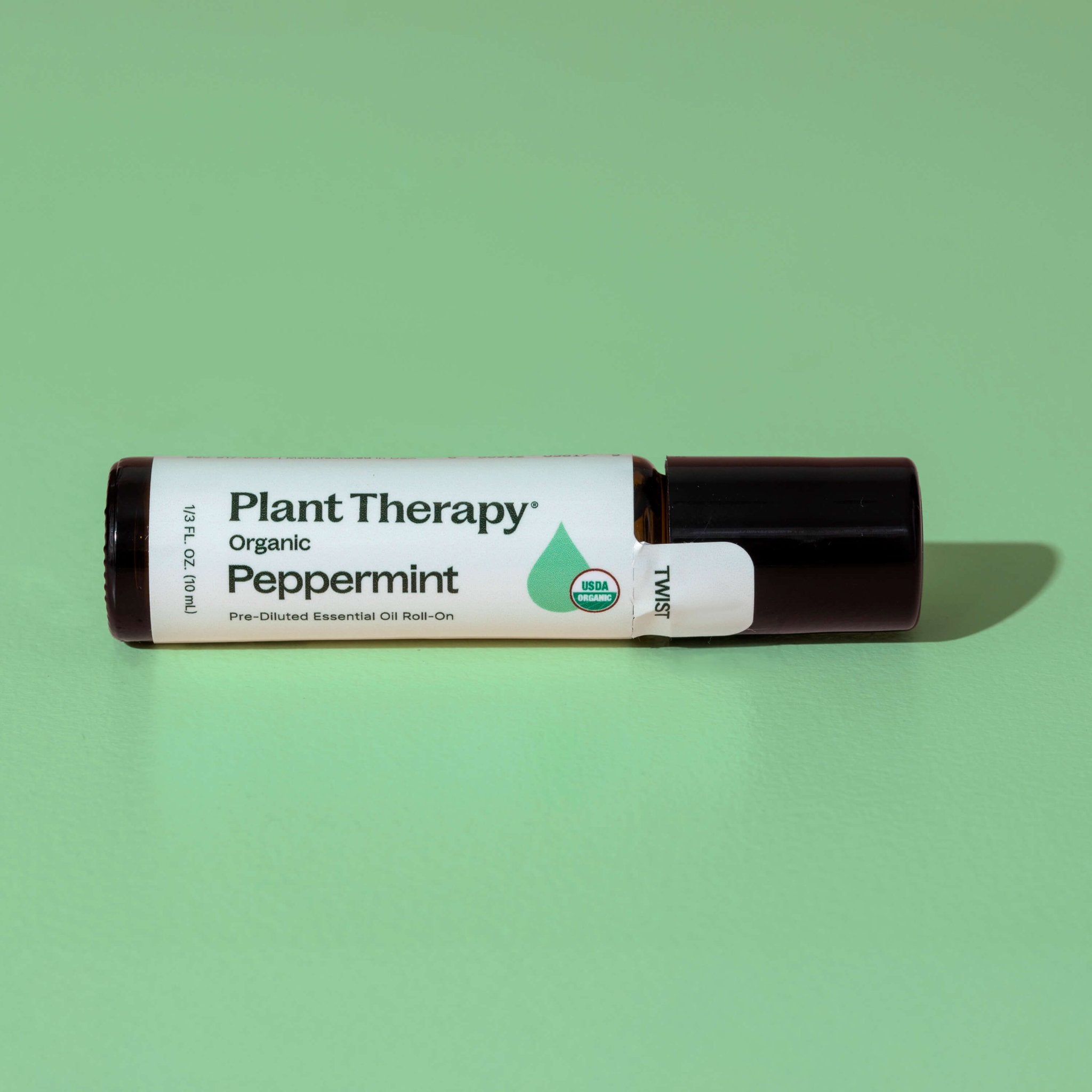 Organic Peppermint Essential Oil Pre - Diluted Roll - On Plant Therapy