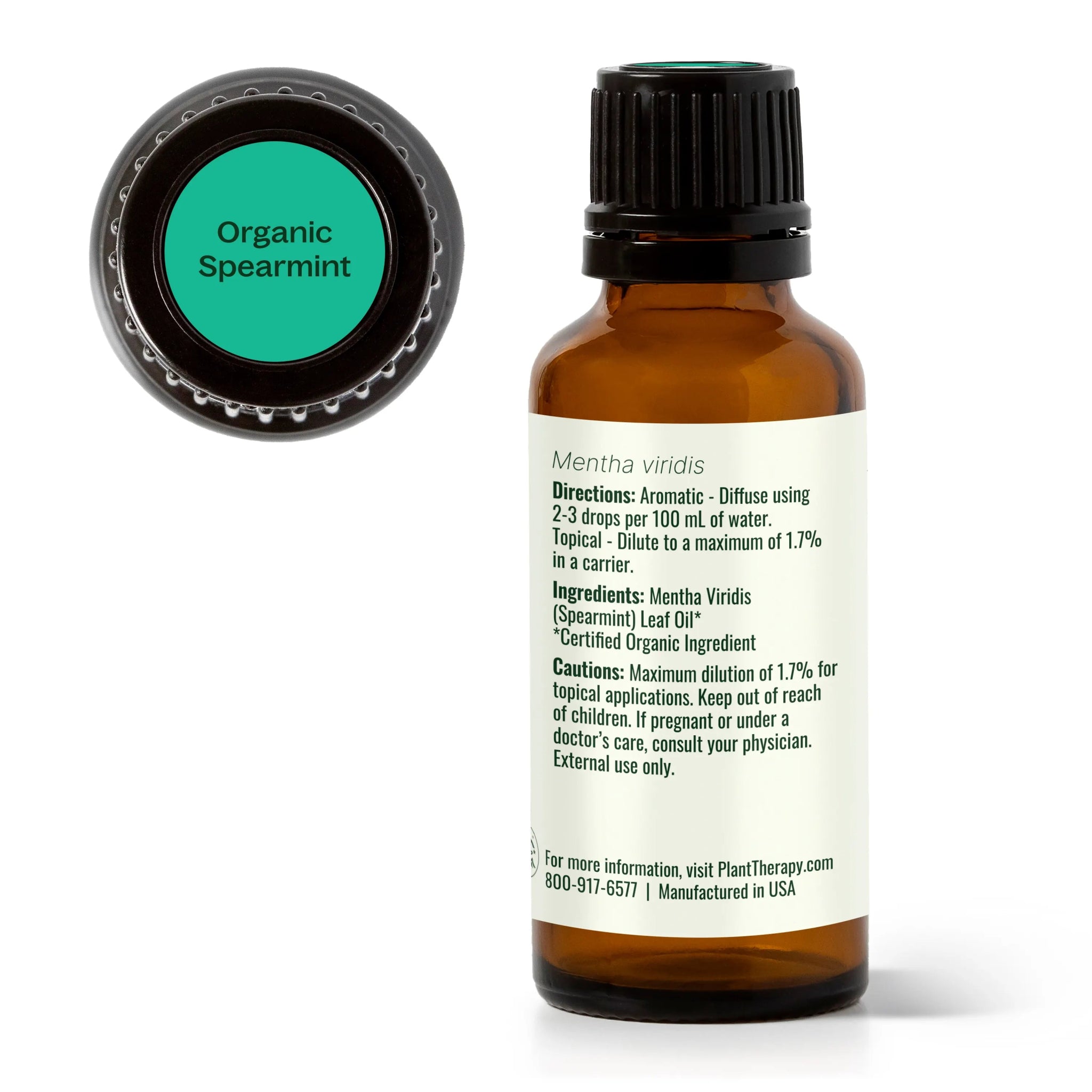 Organic Spearmint Essential Oil Plant Therapy