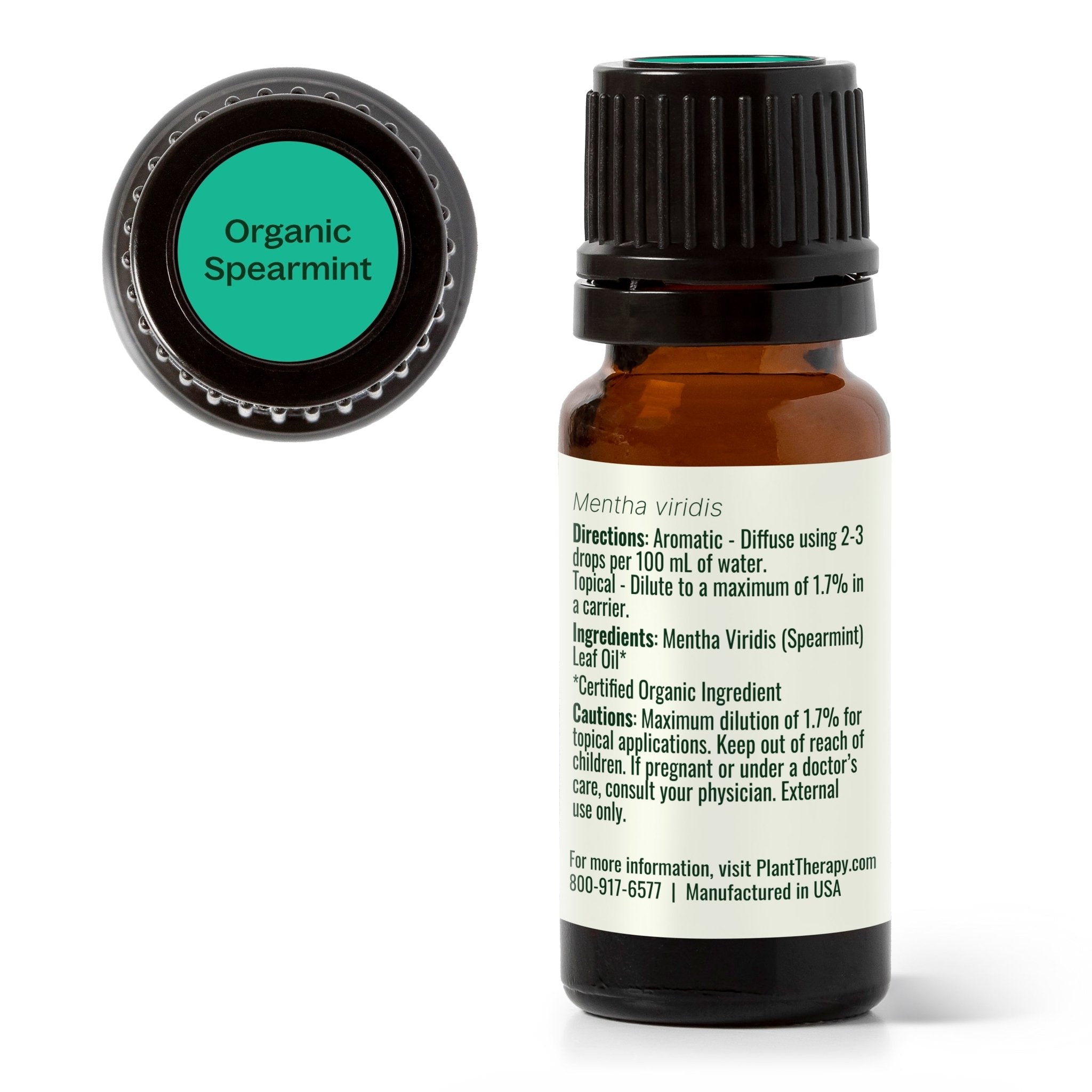Organic Spearmint Essential Oil Plant Therapy