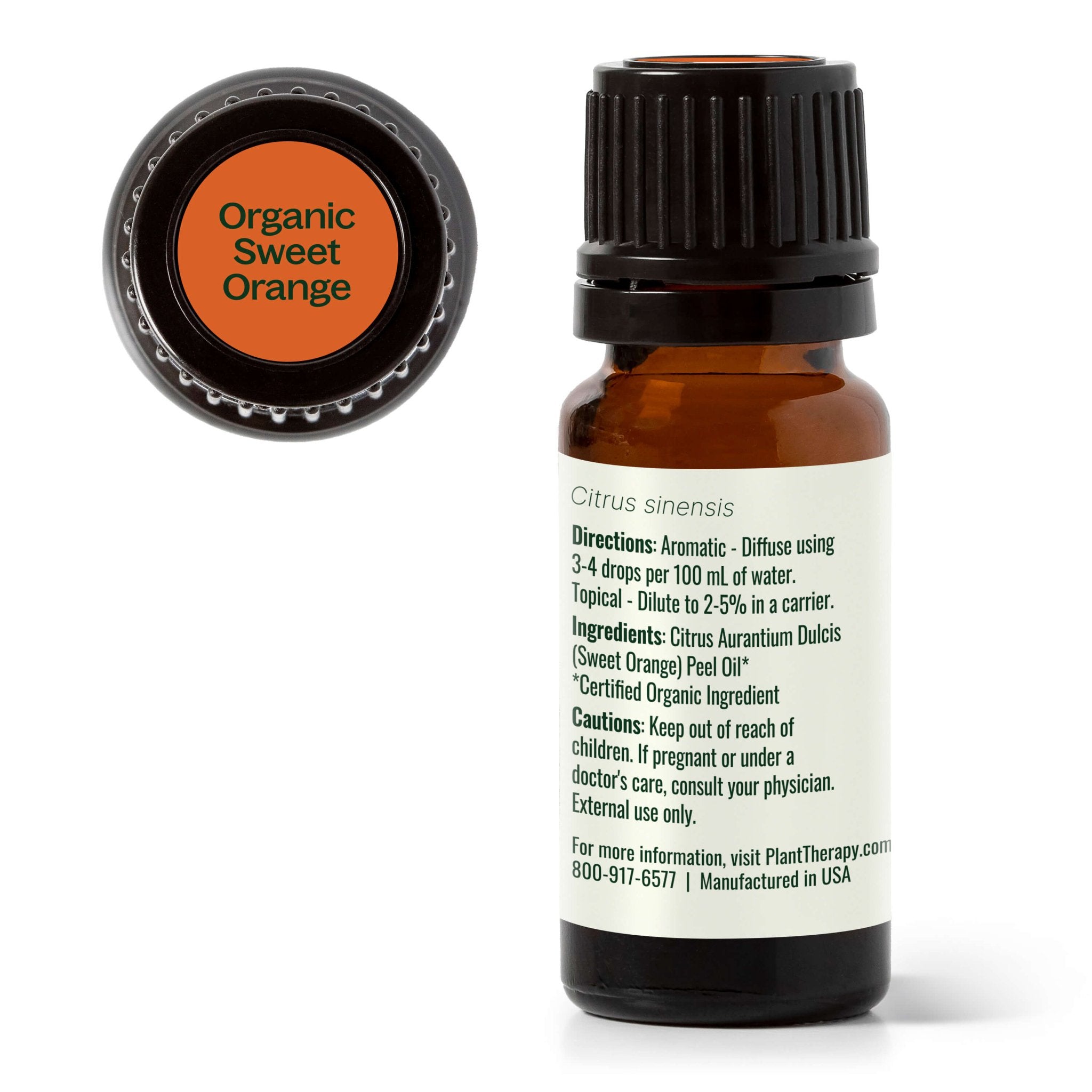 Organic Sweet Orange Essential Oil Plant Therapy