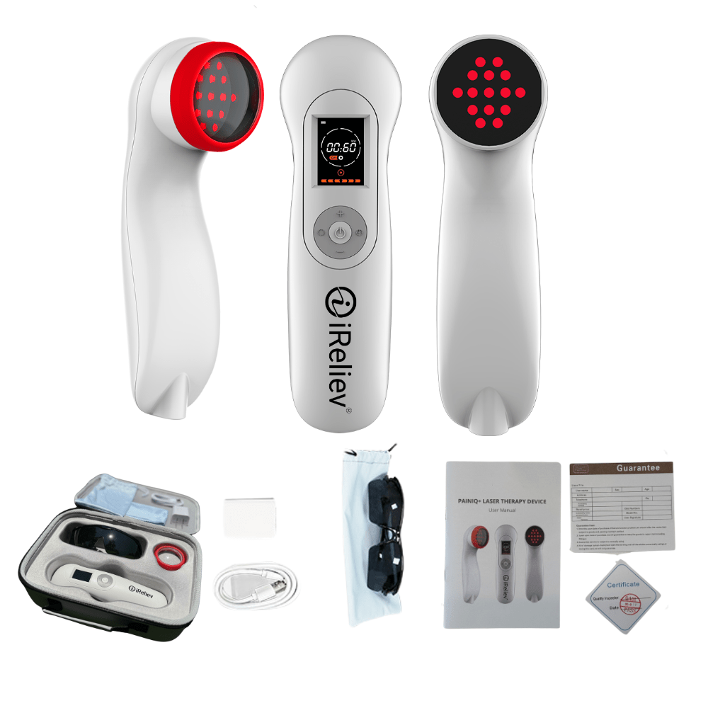 PainIQ+ Red Light & Infrared Laser Therapy Device iReliev