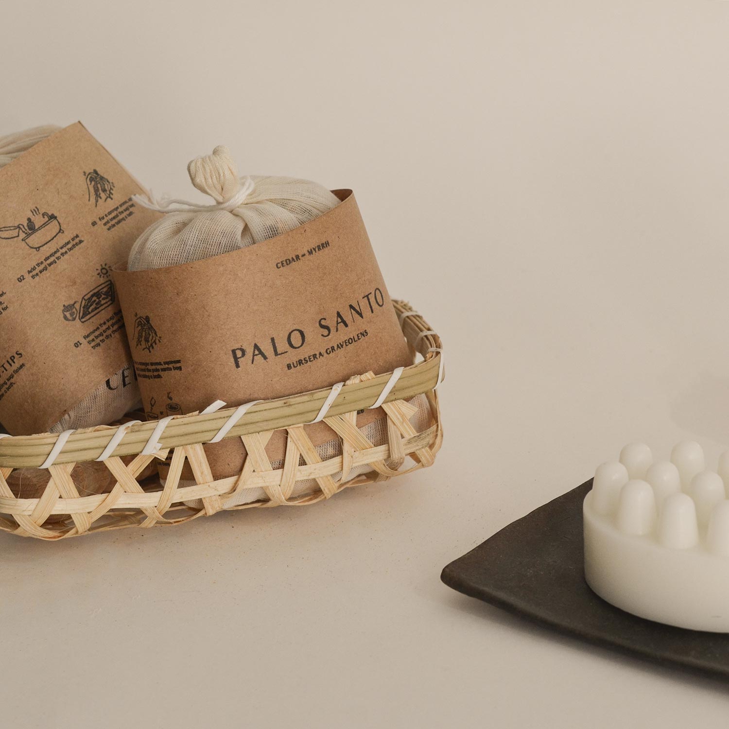 Palo Santo Self - Care Gift Set CEDAR AND MYRRH