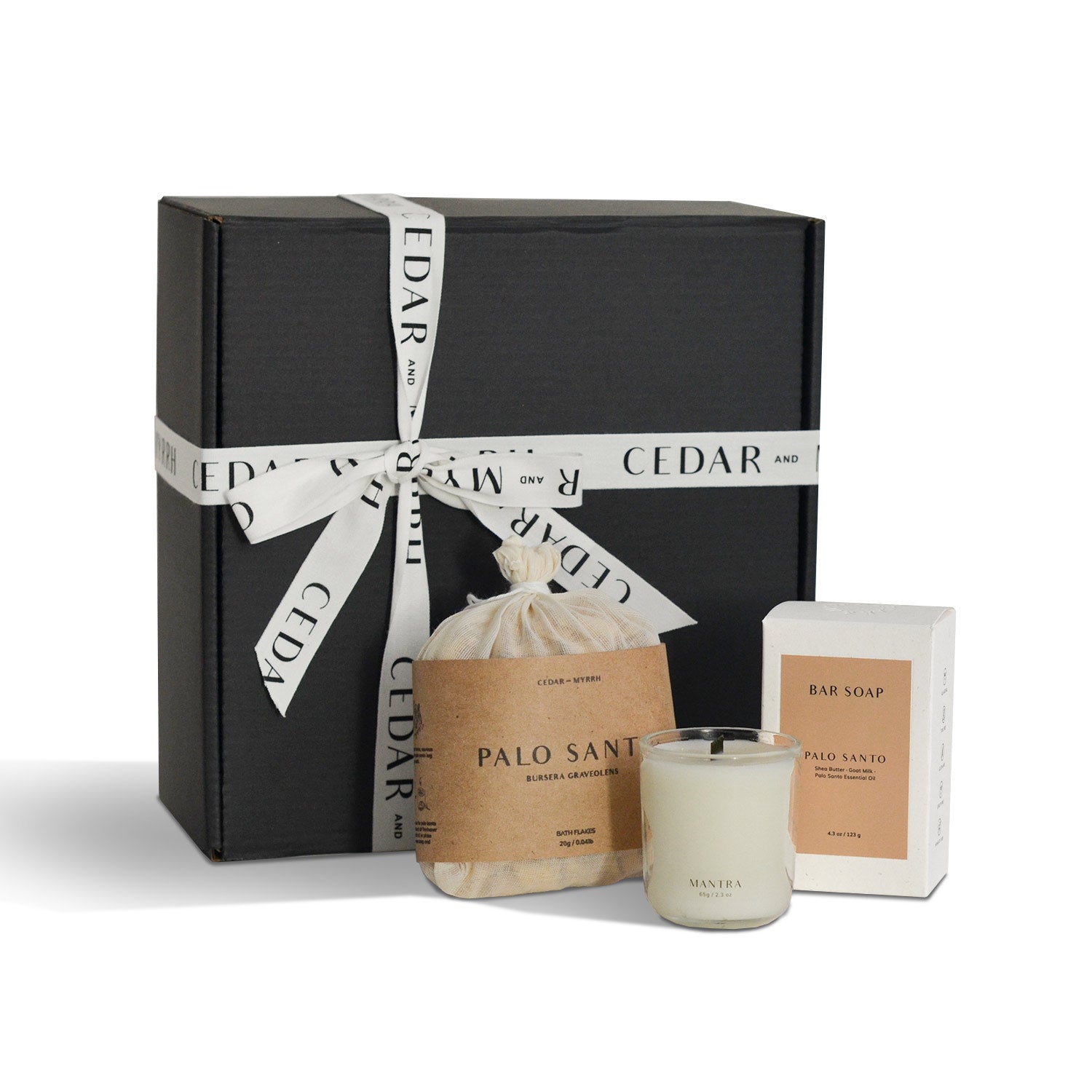 Palo Santo Self - Care Gift Set CEDAR AND MYRRH