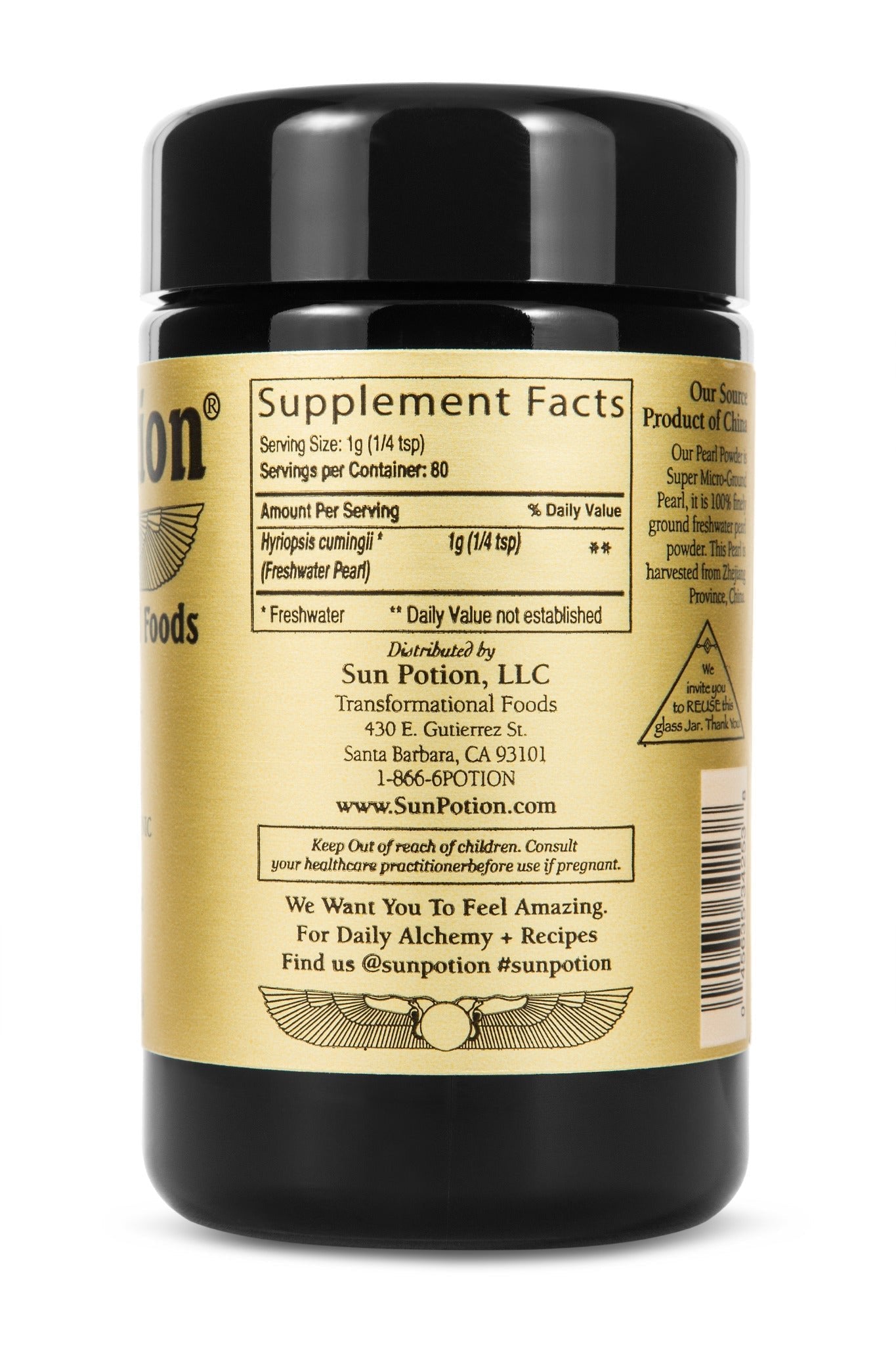 Pearl Powder (sustainable, freshwater) Sun Potion