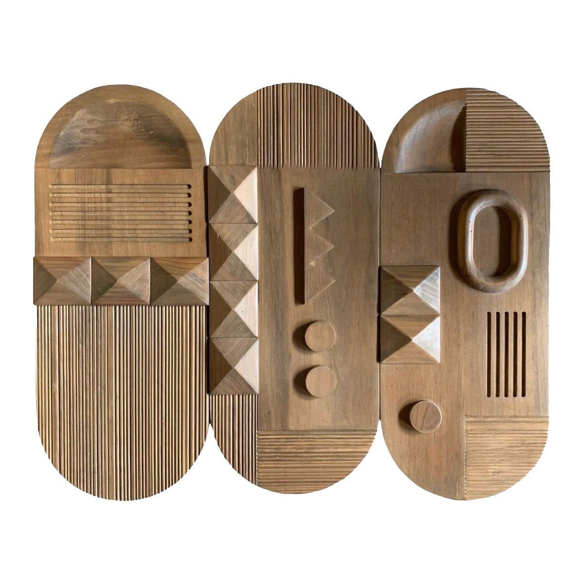 Planos Wooden Wall Art by Diego Olivero Studio MESO