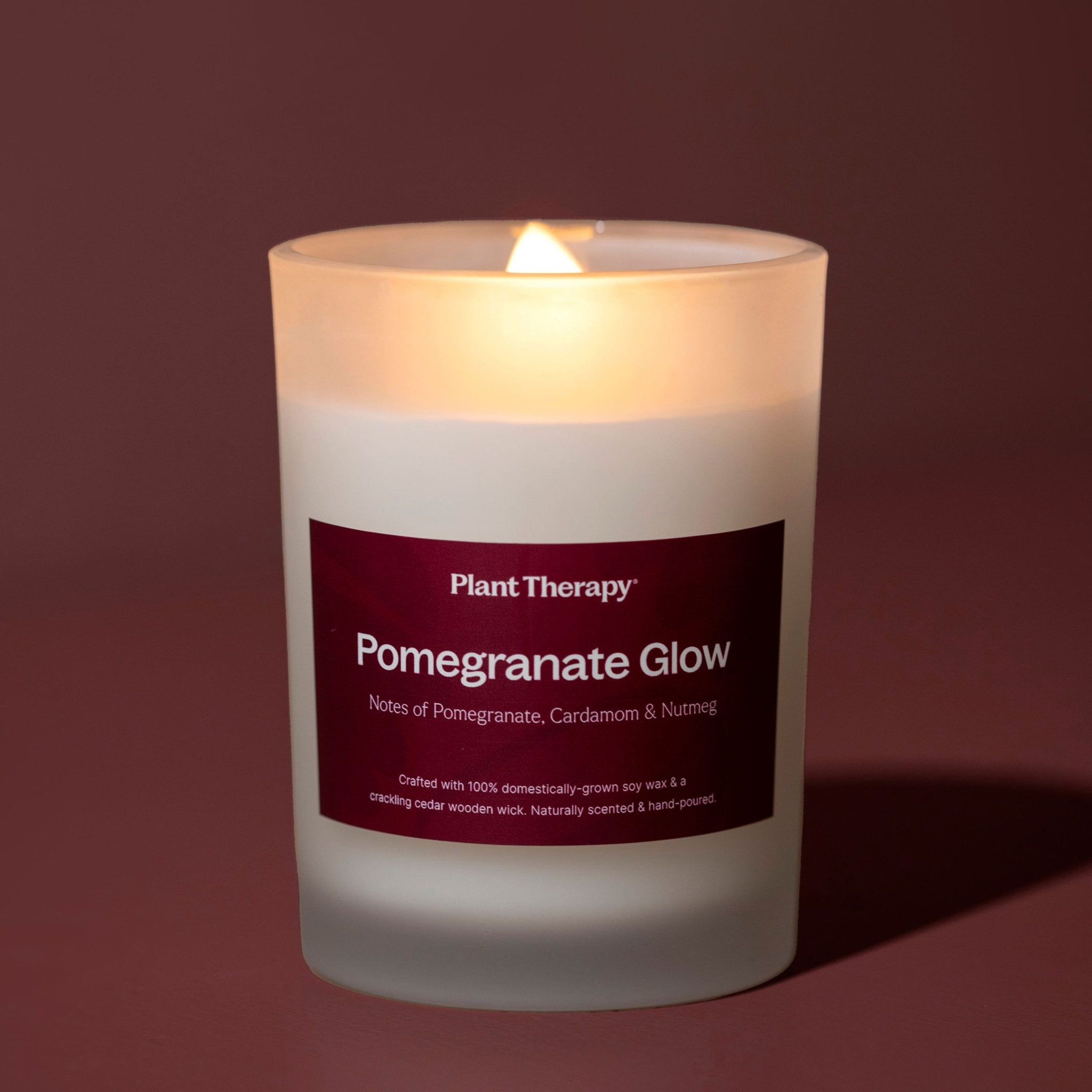 Pomegranate Glow Naturally Scented Candle Plant Therapy