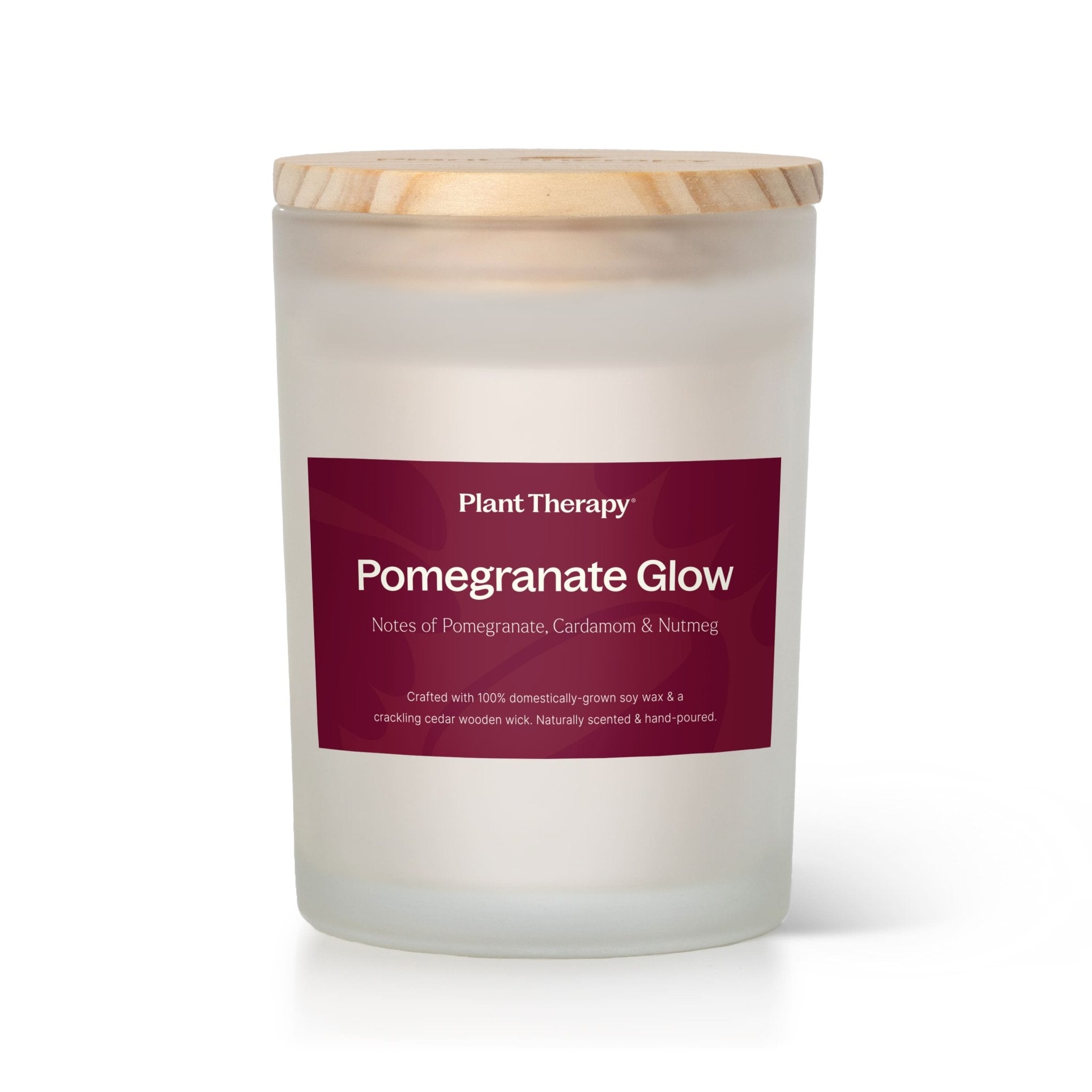 Pomegranate Glow Naturally Scented Candle Plant Therapy